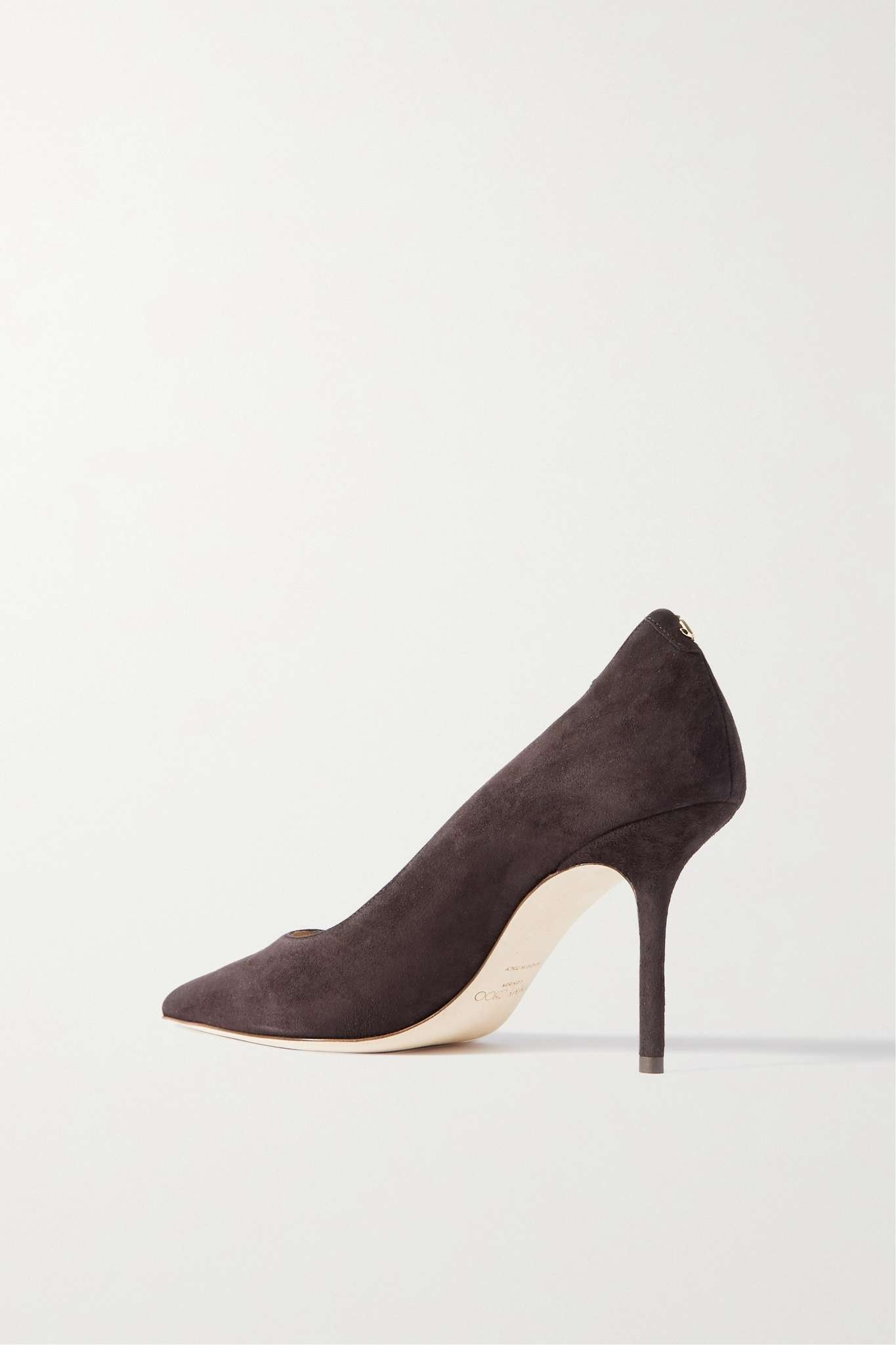 JIMMY CHOO Love 85 logo-embellished suede pumps | REVERSIBLE