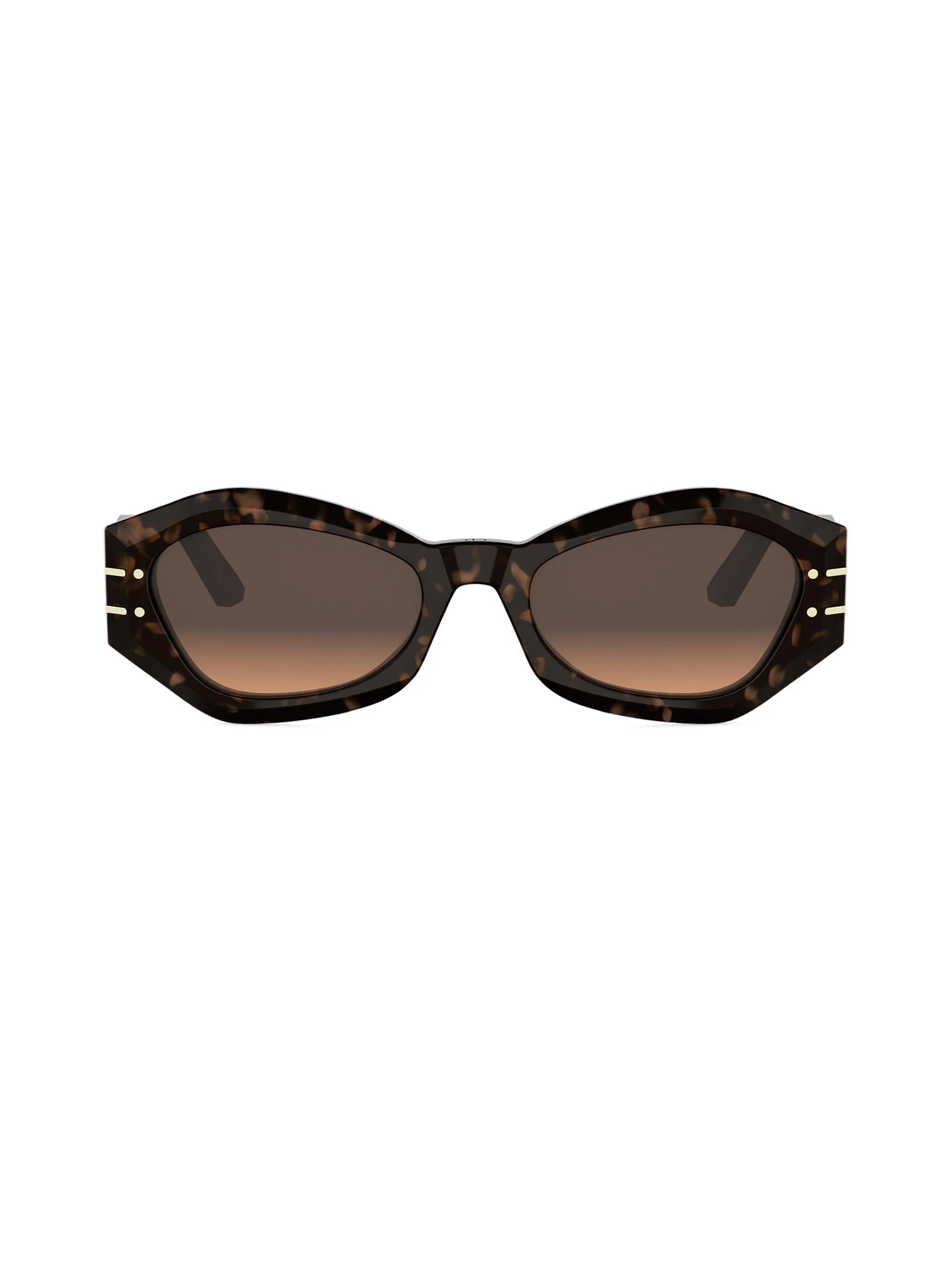Women's DiorSignature B1U 55MM Butterfly Sunglasses - Colouredhavanaandgradientbrown - 1