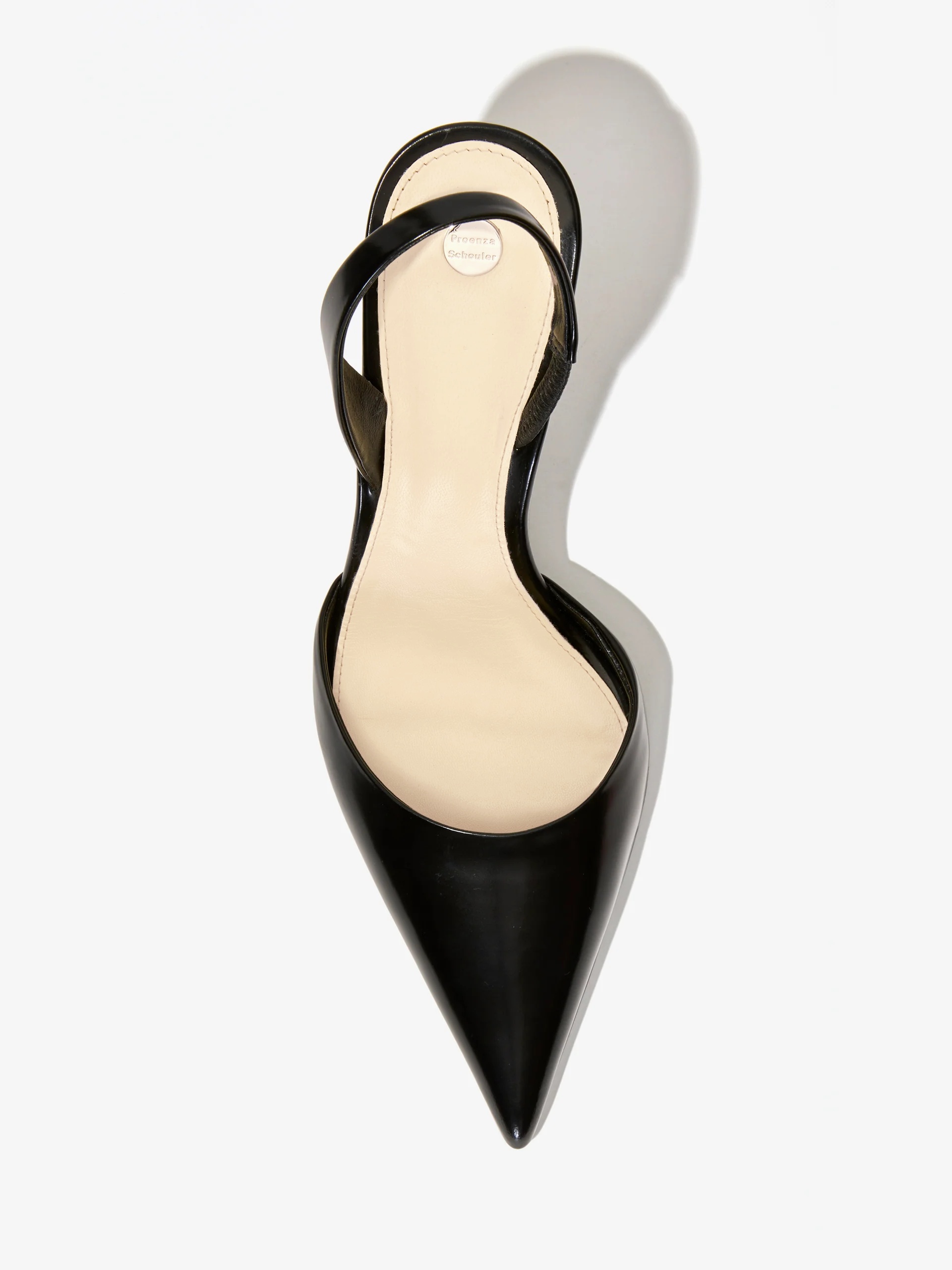 Slash Slingback Pumps in Spazzolato Leather - 4