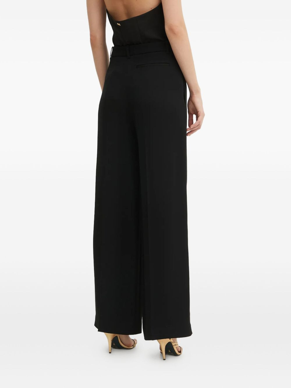 pleated straight trousers - 3