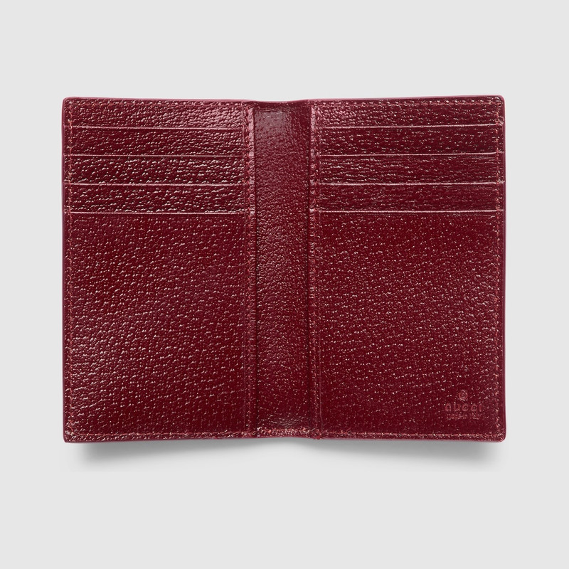 GUCCI GG long card case with GG detail outlook
