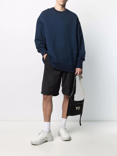 Y-3 logo crew-neck sweatshirt outlook