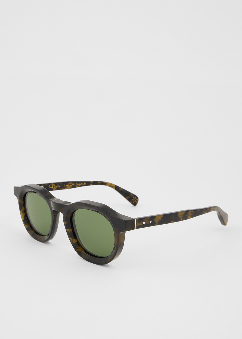 Paul Smith Khaki Havana 'Pedley' Sunglasses outlook