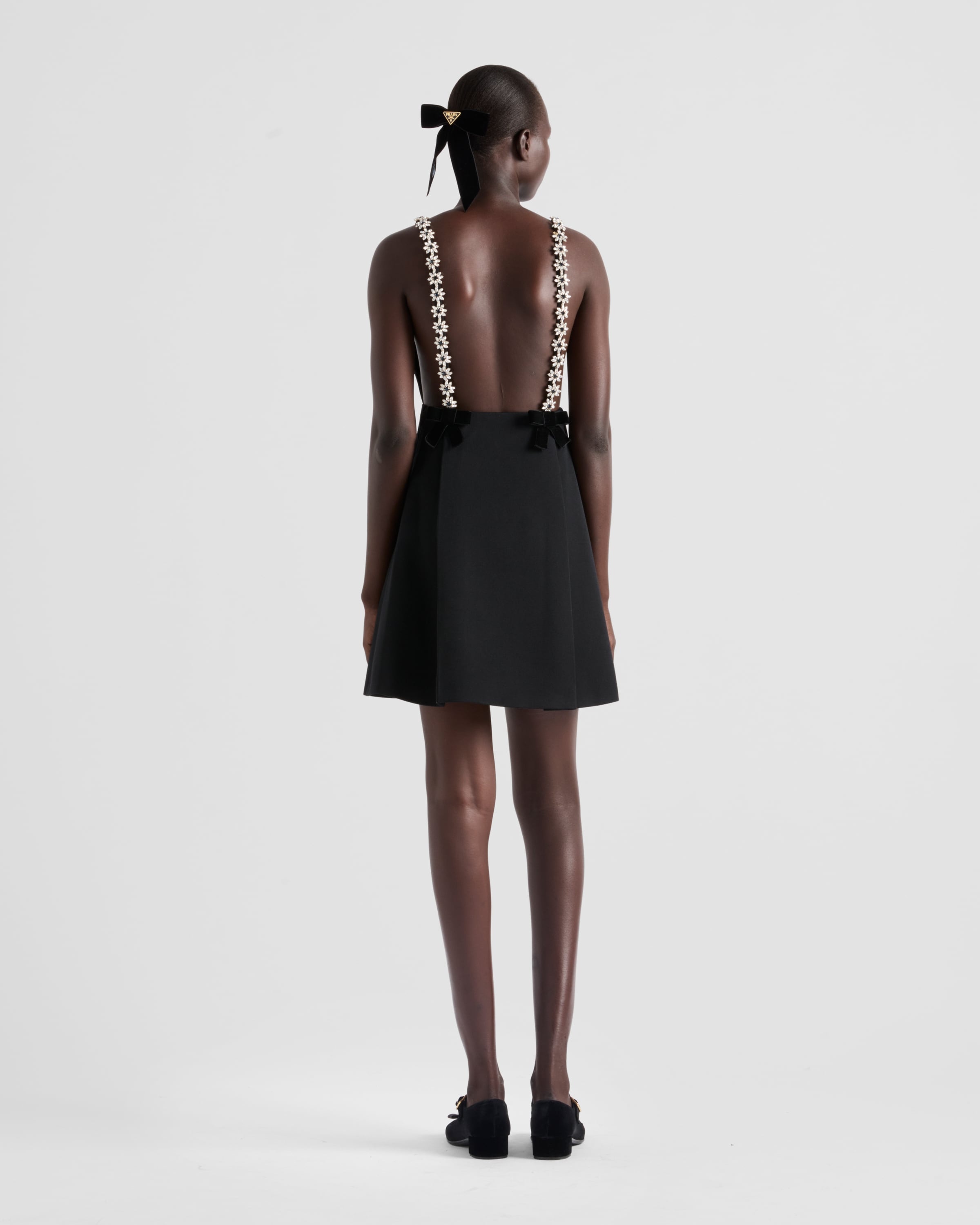 Embroidered sablé mini-dress - 5