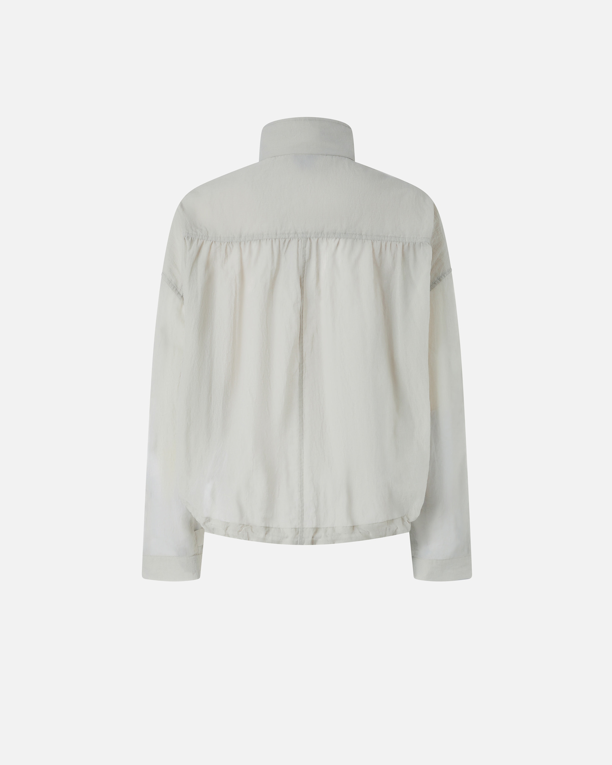 SHORT JACKET IN TECHNICAL ORGANZA-EFFECT FABRIC - 2