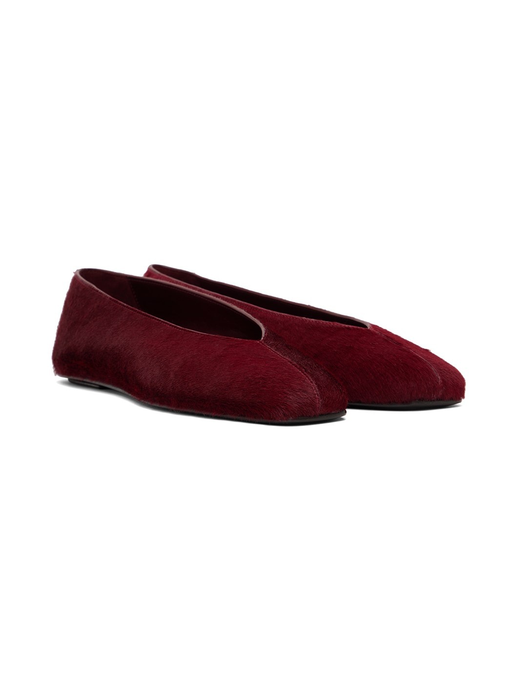 Burgundy Eva Two Ballerina Flats - 4