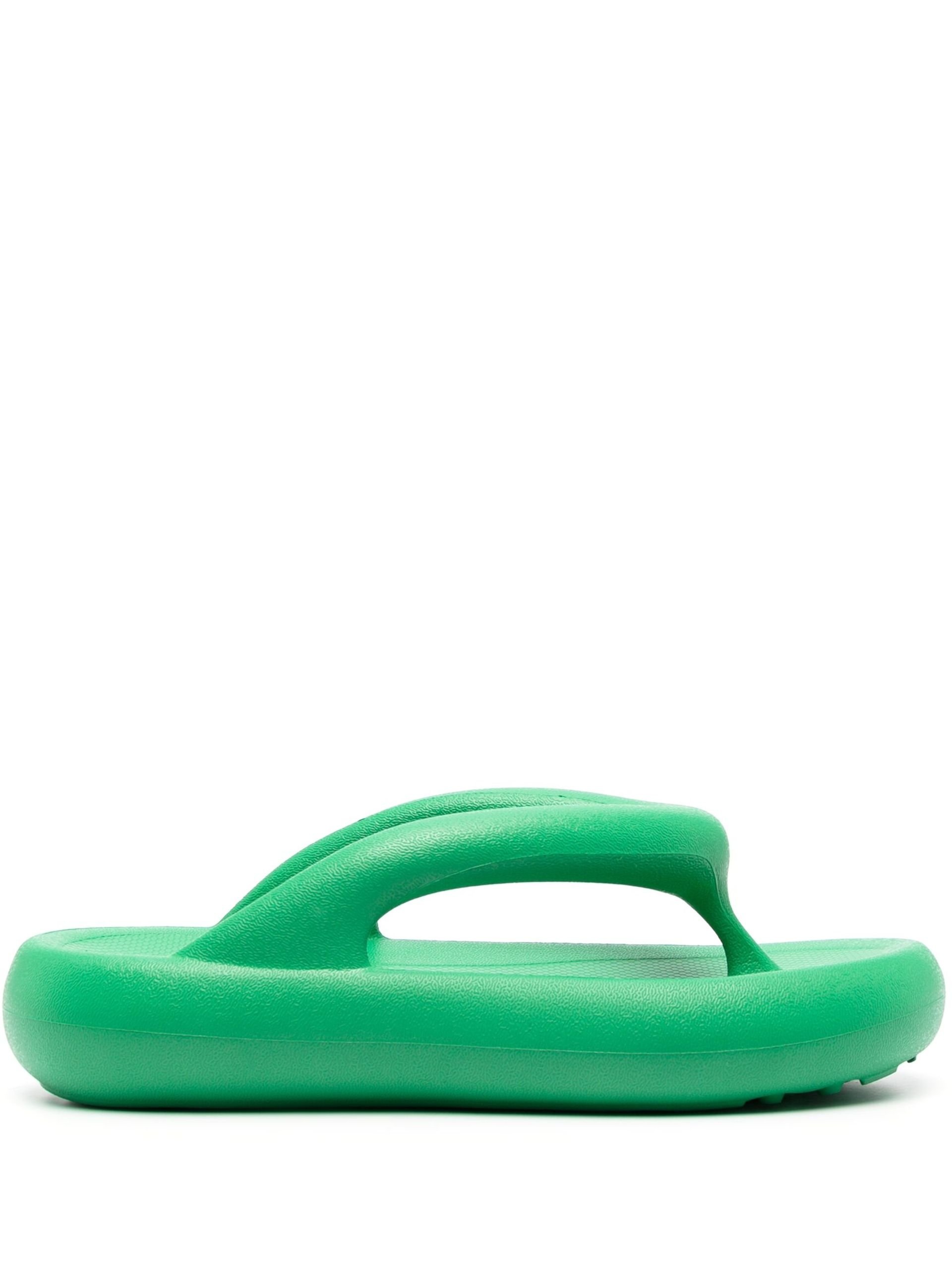 green Delta padded flatform sandals - 1