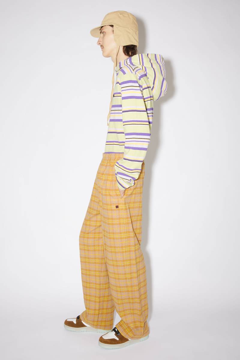 Check trousers - Brown/orange 4