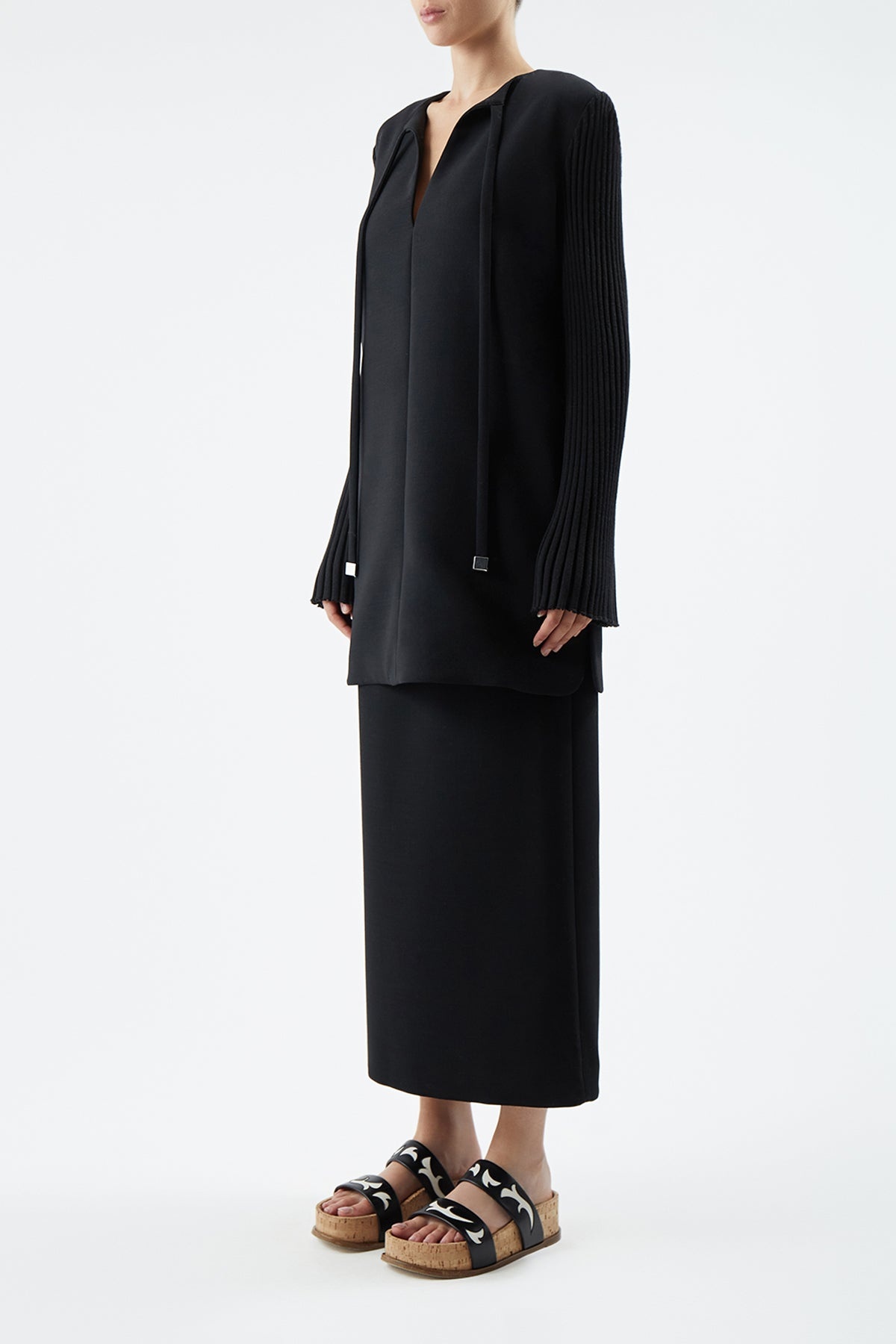 Manuela Skirt in Wool Crepe - 3