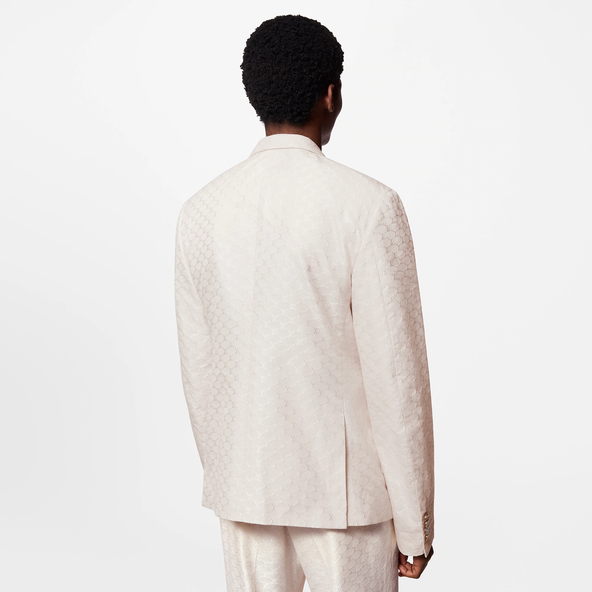 Double-Breasted Silk And Cotton Blend Tailored Jacket - 5
