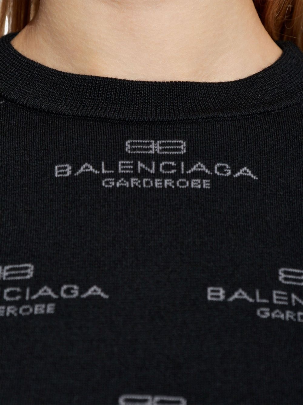 all-over logo-print jumper - 5