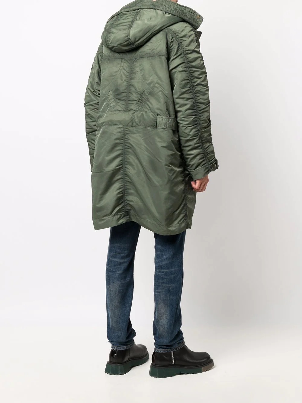 oversized midi parka - 6