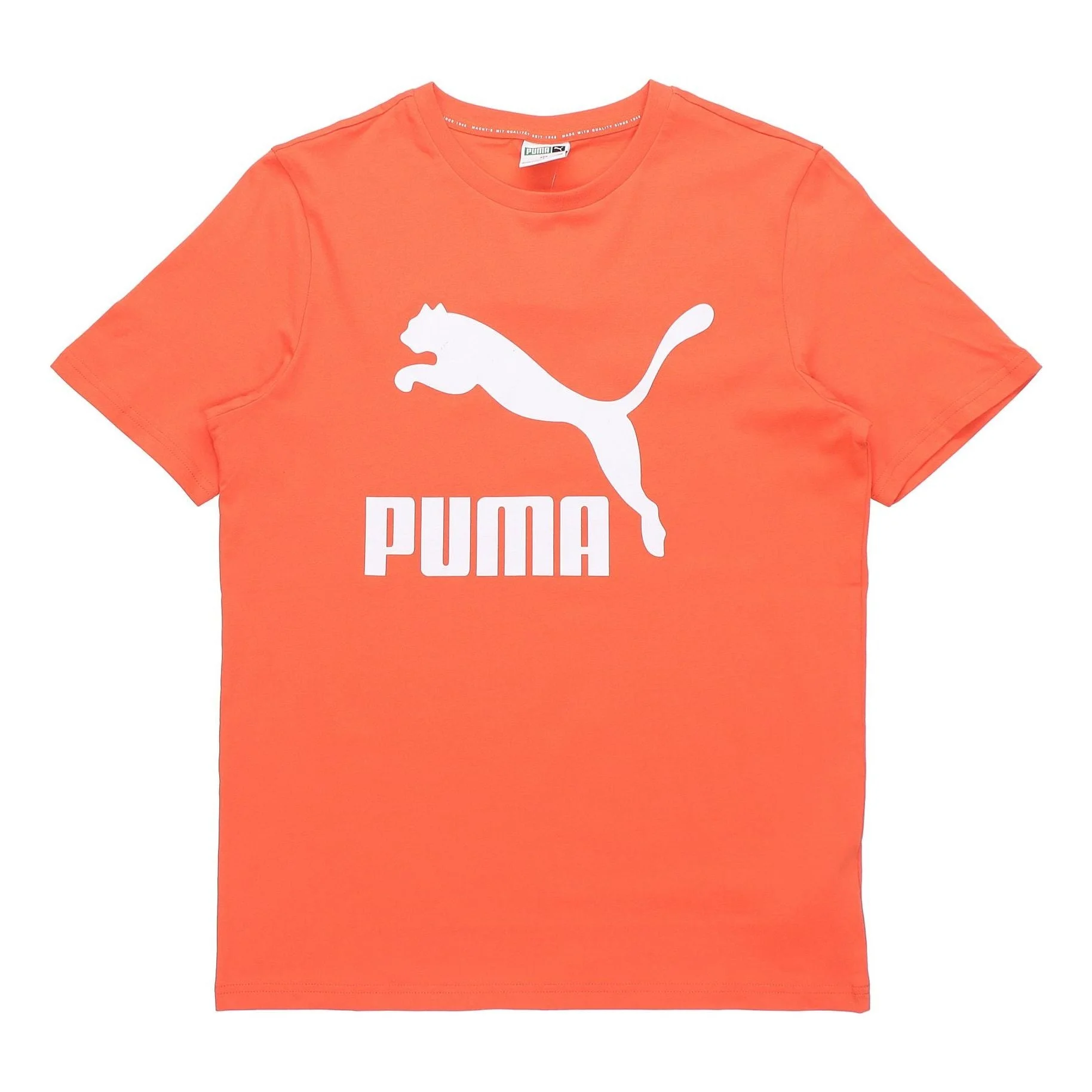 PUMA Classics Logo T-Shirt 'Orange White' 532280-79 - 1