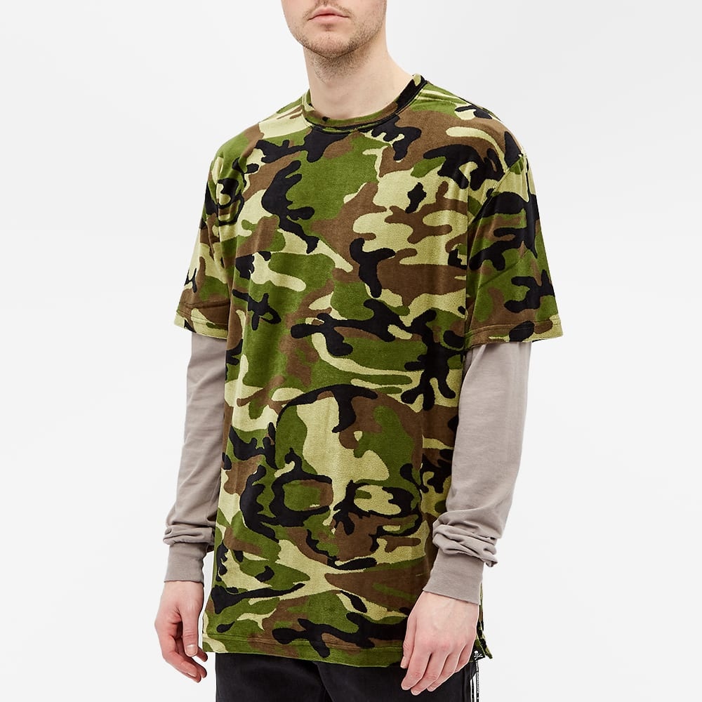 MASTERMIND WORLD Camo Skull Velour Tee - 4