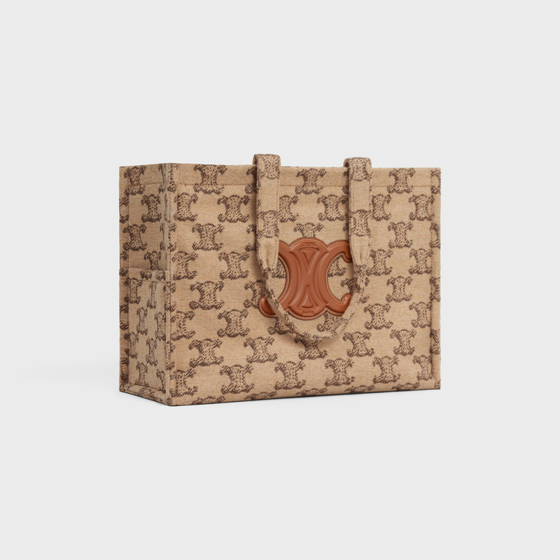 CELINE Large Cabas Thais in textile with triomphe outlook