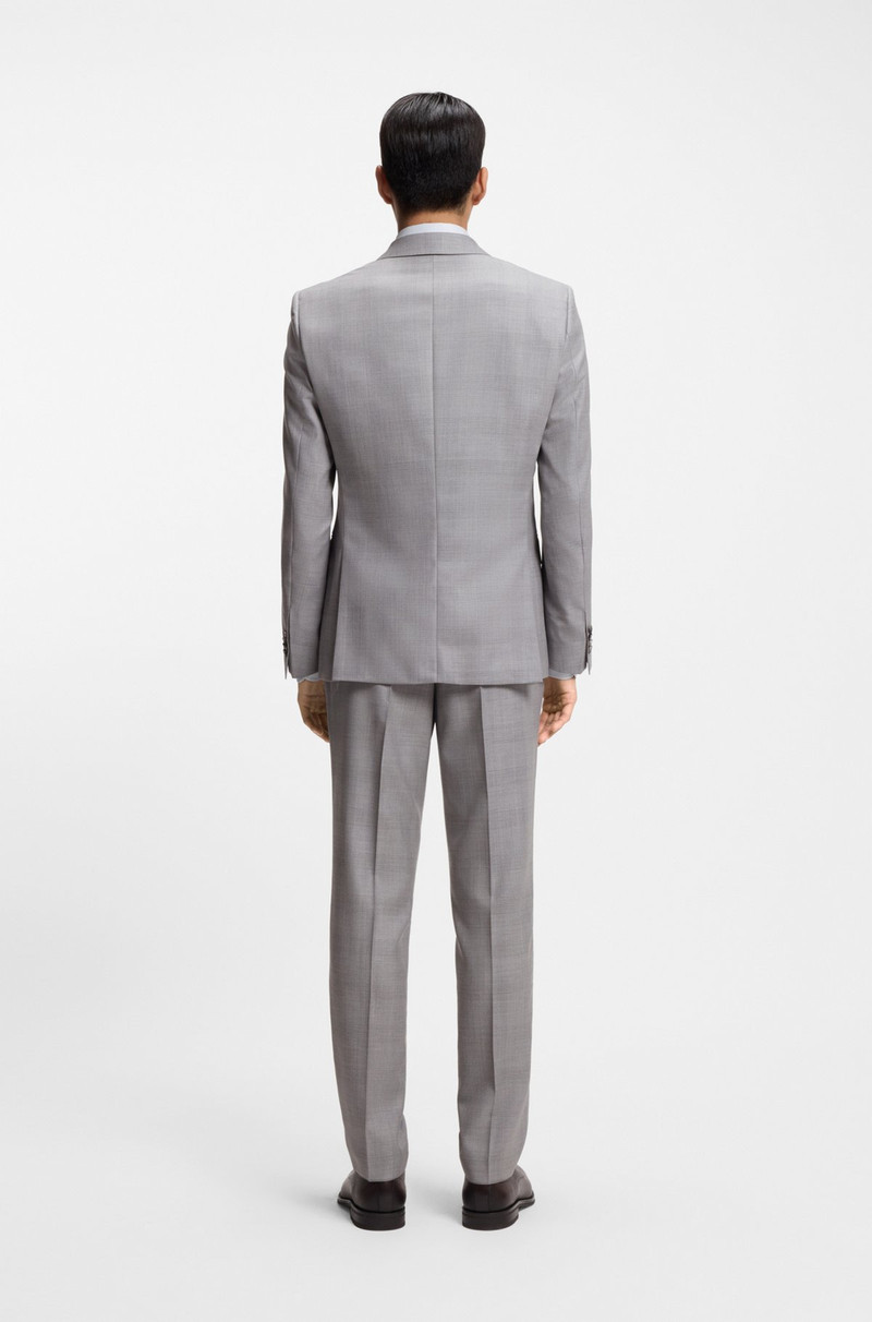 BOSS TWO-PIECE SLIM-FIT SUIT IN VIRGIN WOOL AND SILK outlook