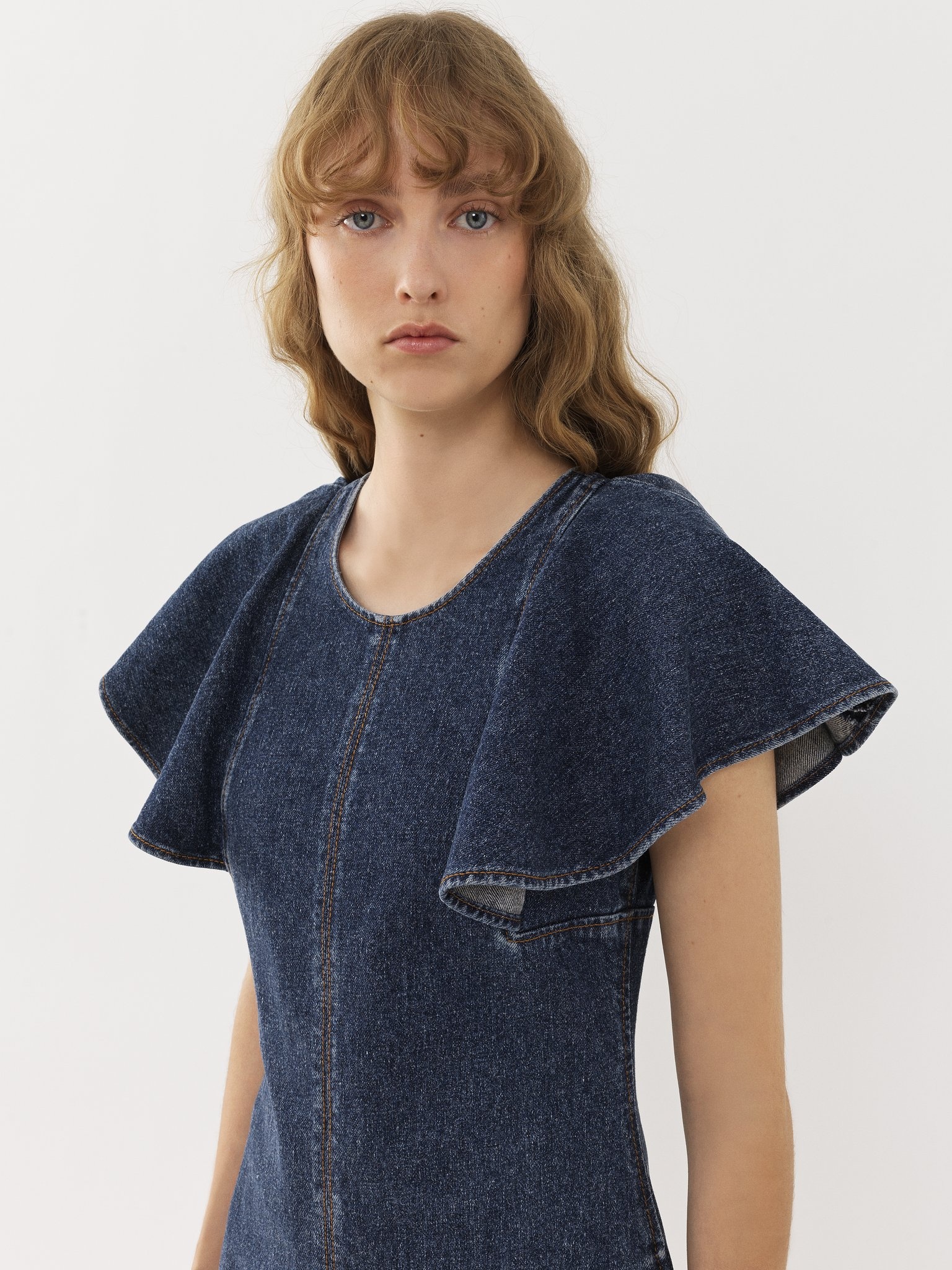 WING-SLEEVE DRESS - 6