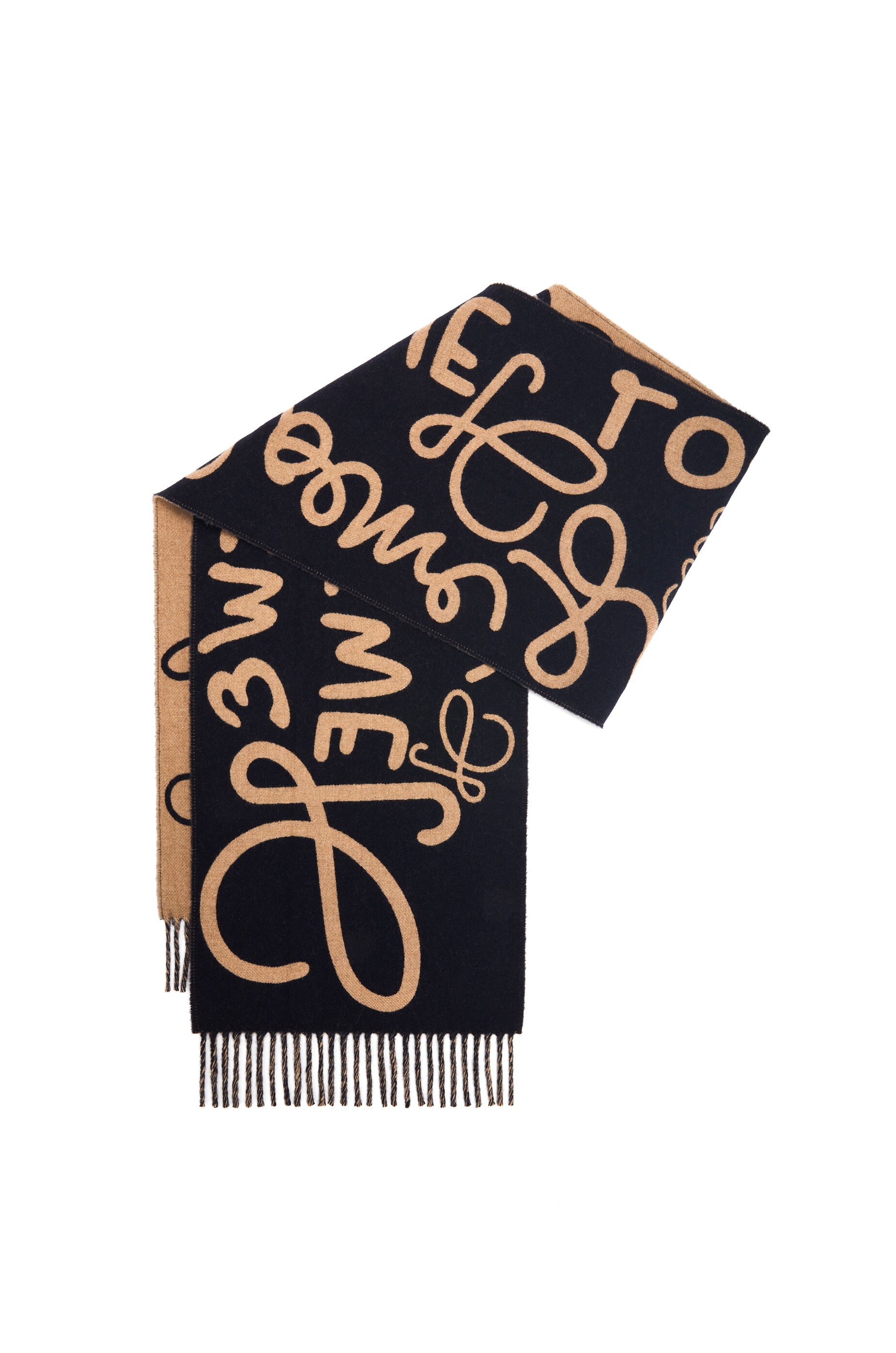 LOEWE scarf in wool and cashmere - 4