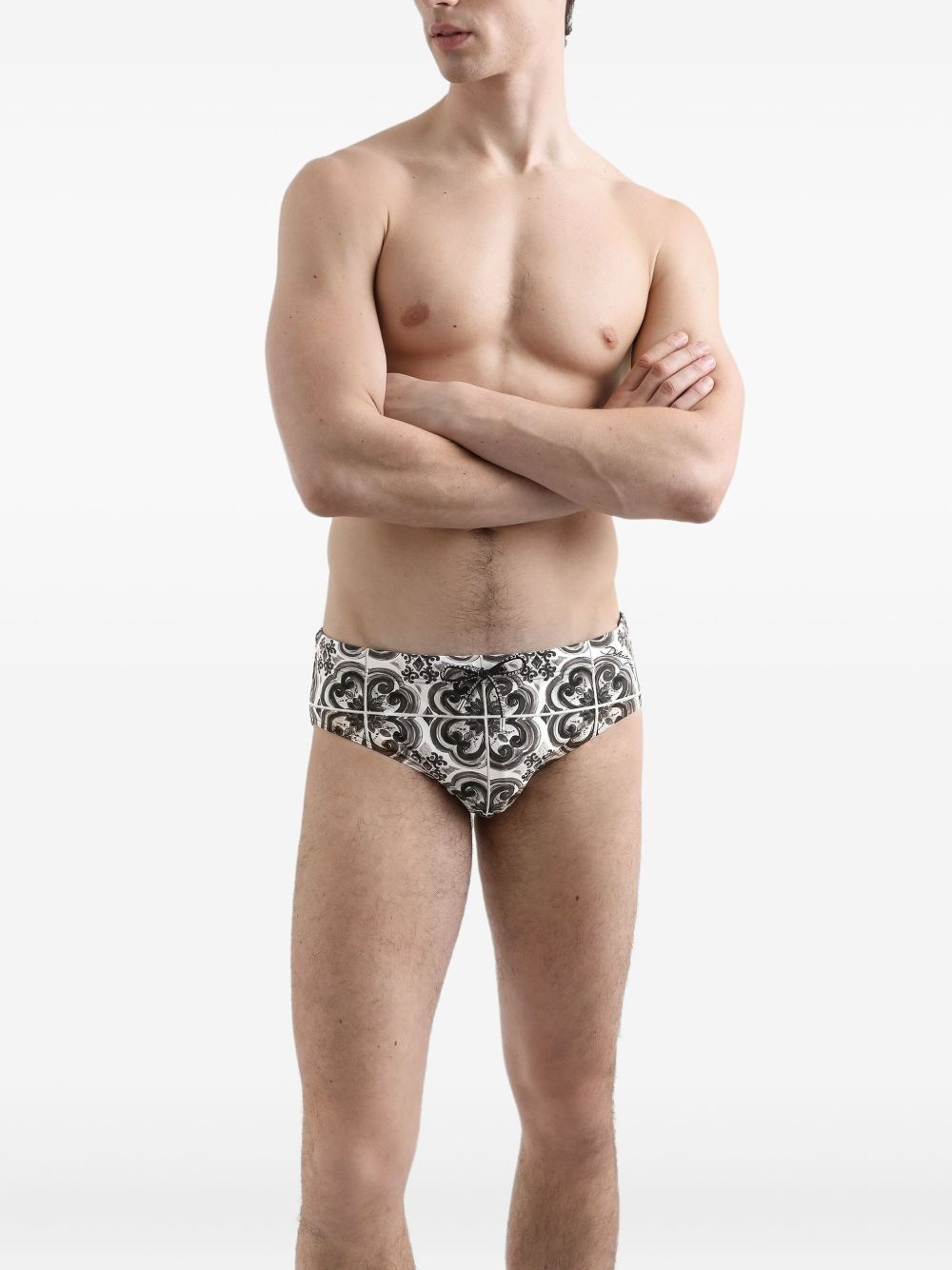 graphic-print swimming trunks - 2