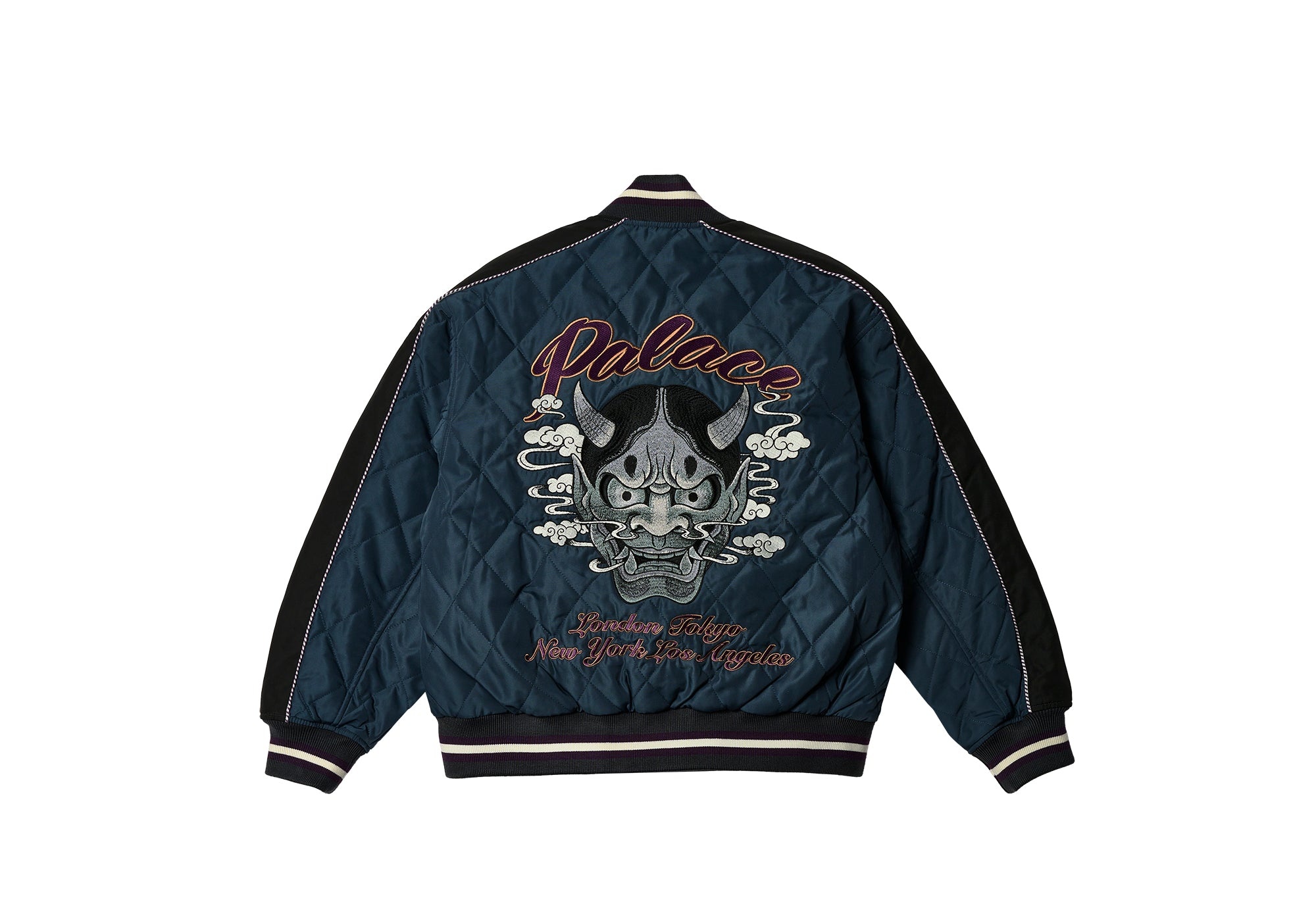 PALACE FESTIVAL BOMBER JACKET BLACK | REVERSIBLE