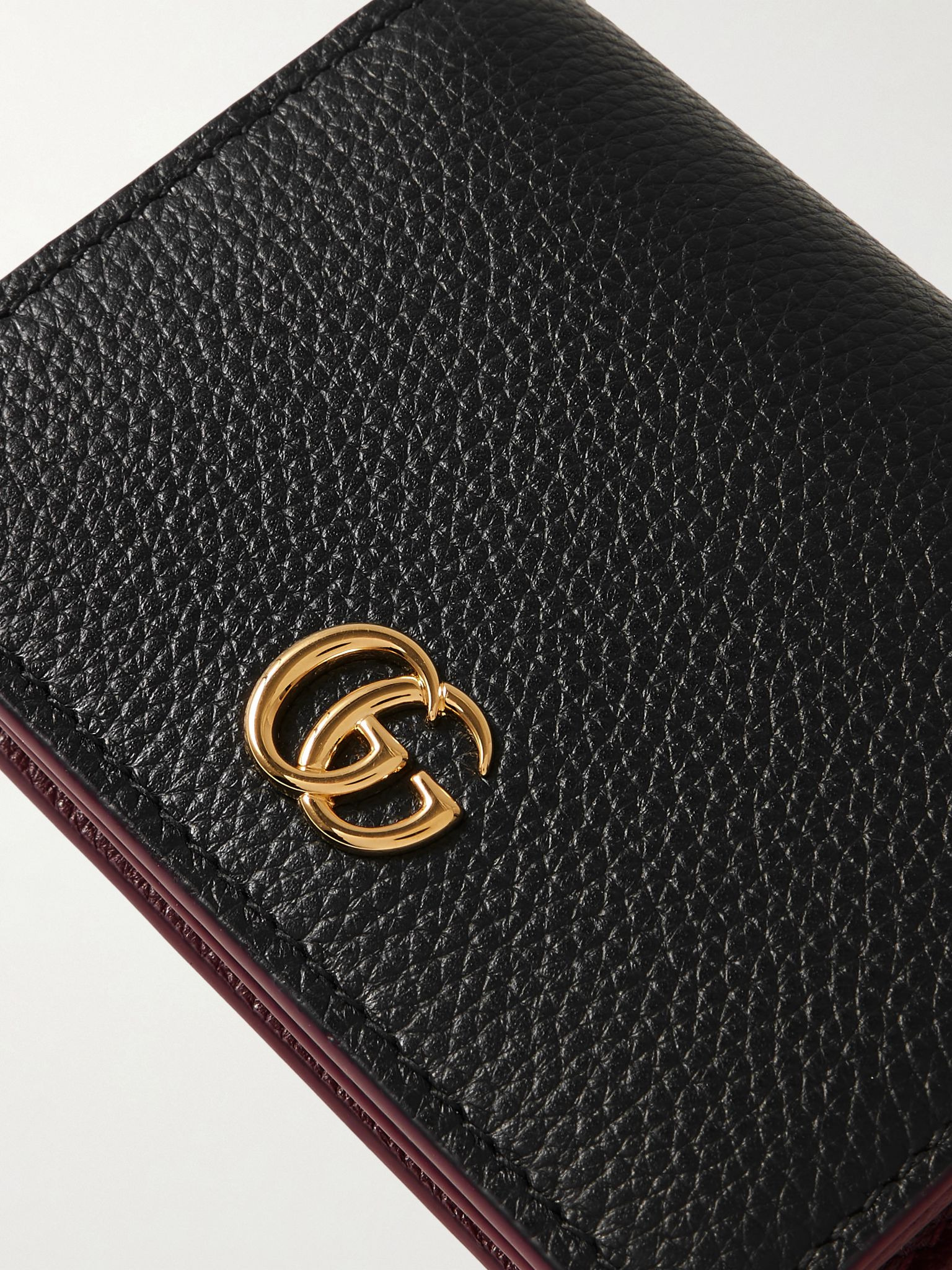 Marmont Petite textured-leather wallet Black - 4