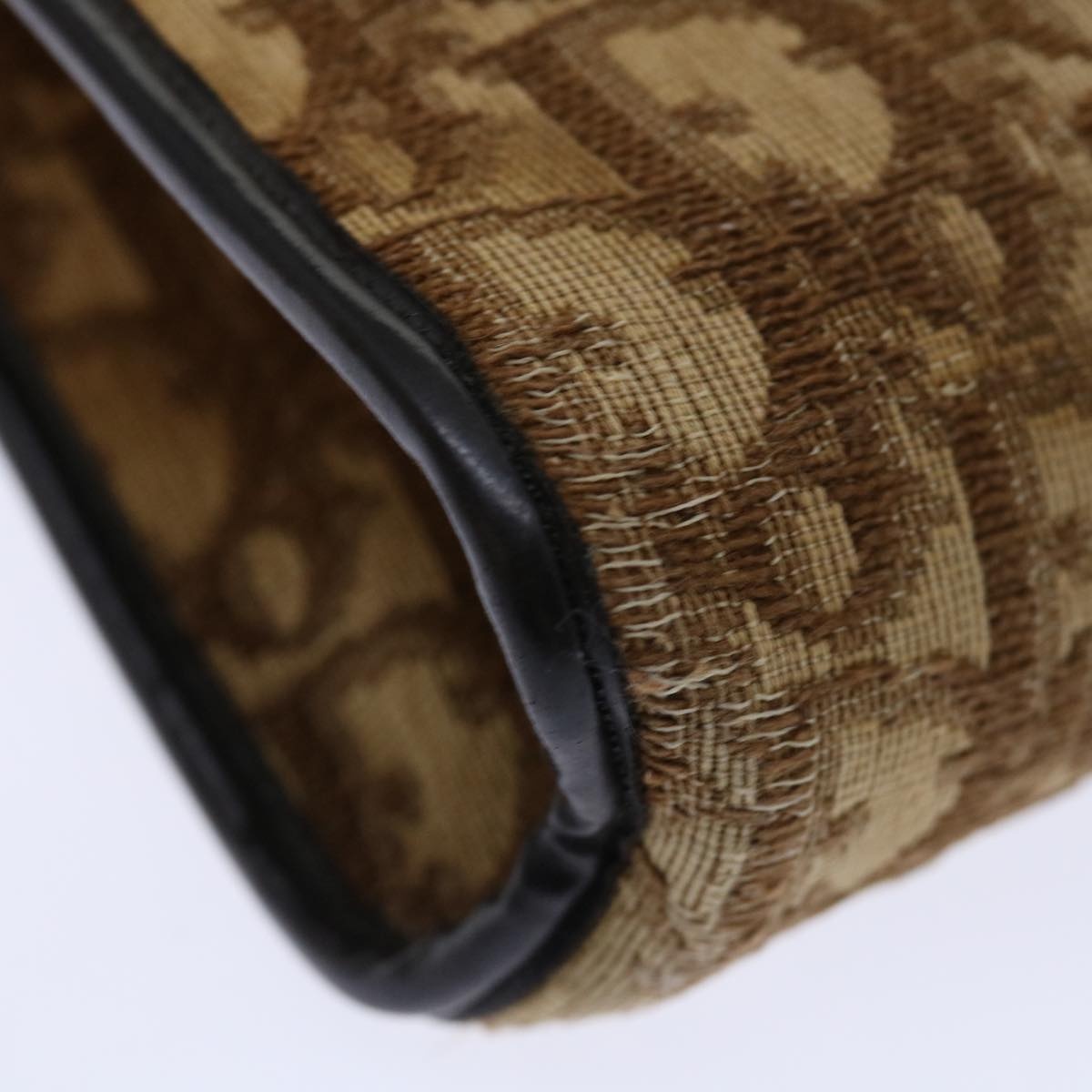 DIOR Trotter Canvas Hand Bag Canvas Brown - 14