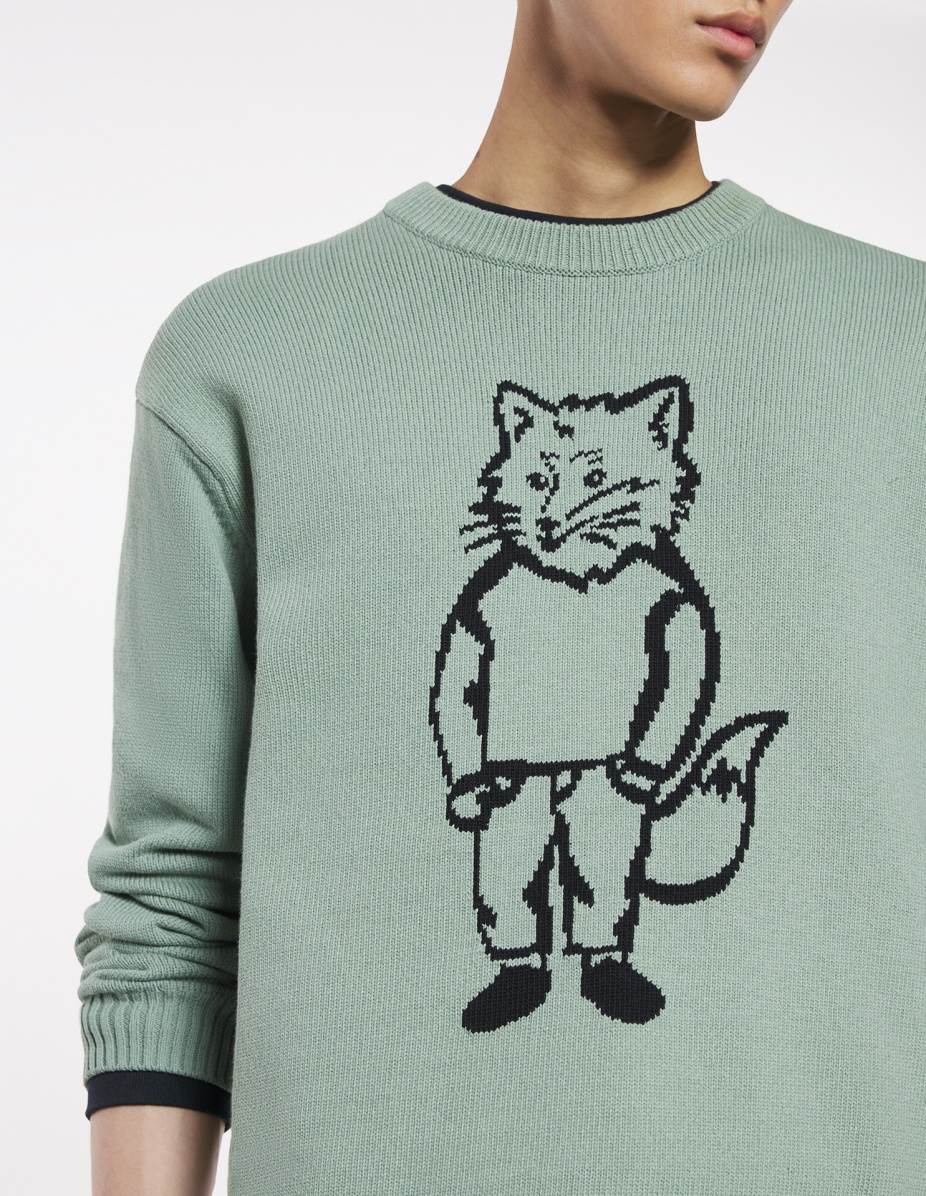 DRESSED FOX INTARSIA JUMPER - 4