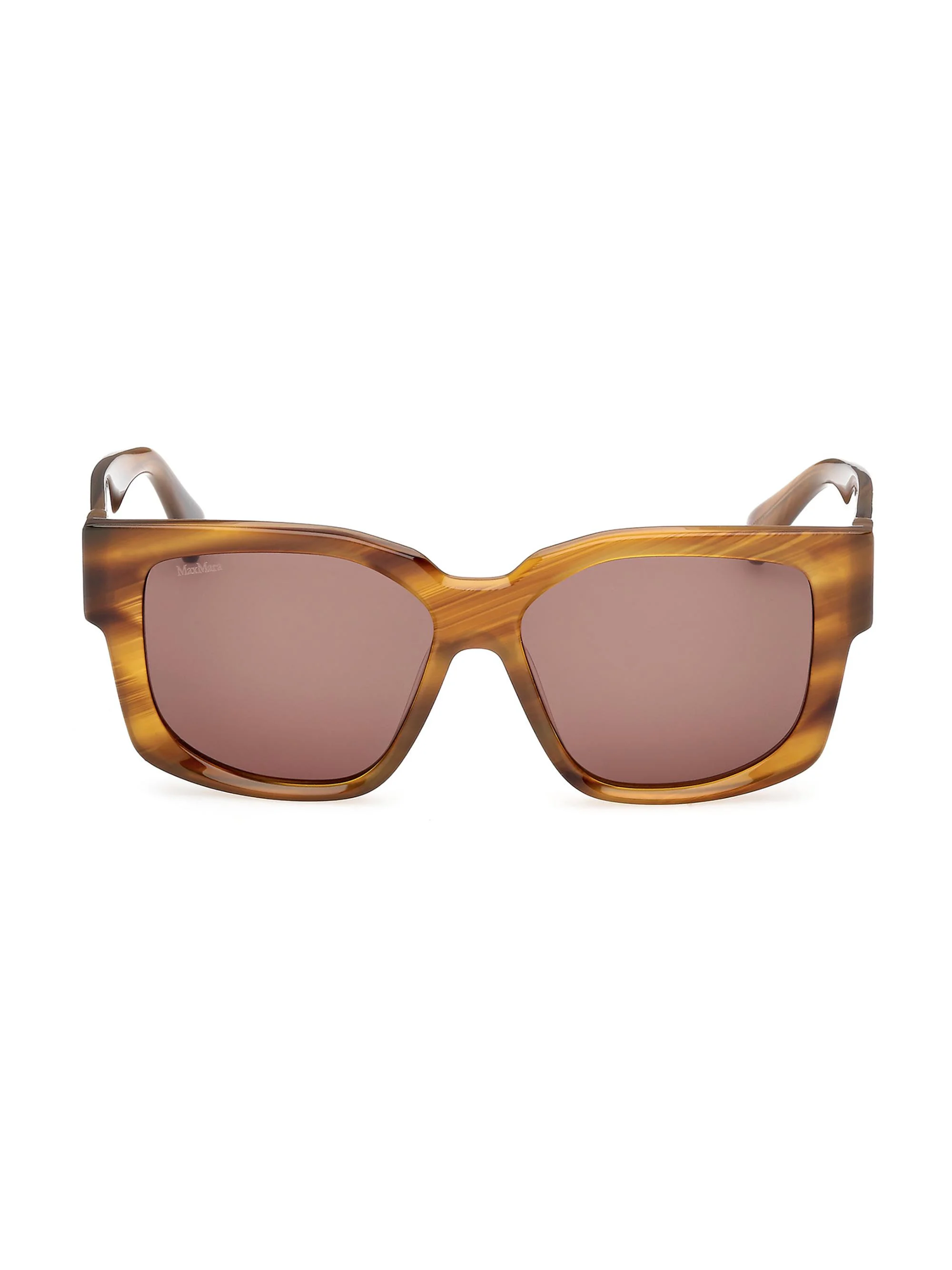 Women's Glimpse-7 54MM Square Sunglasses - Shiny Striped Brown - 1