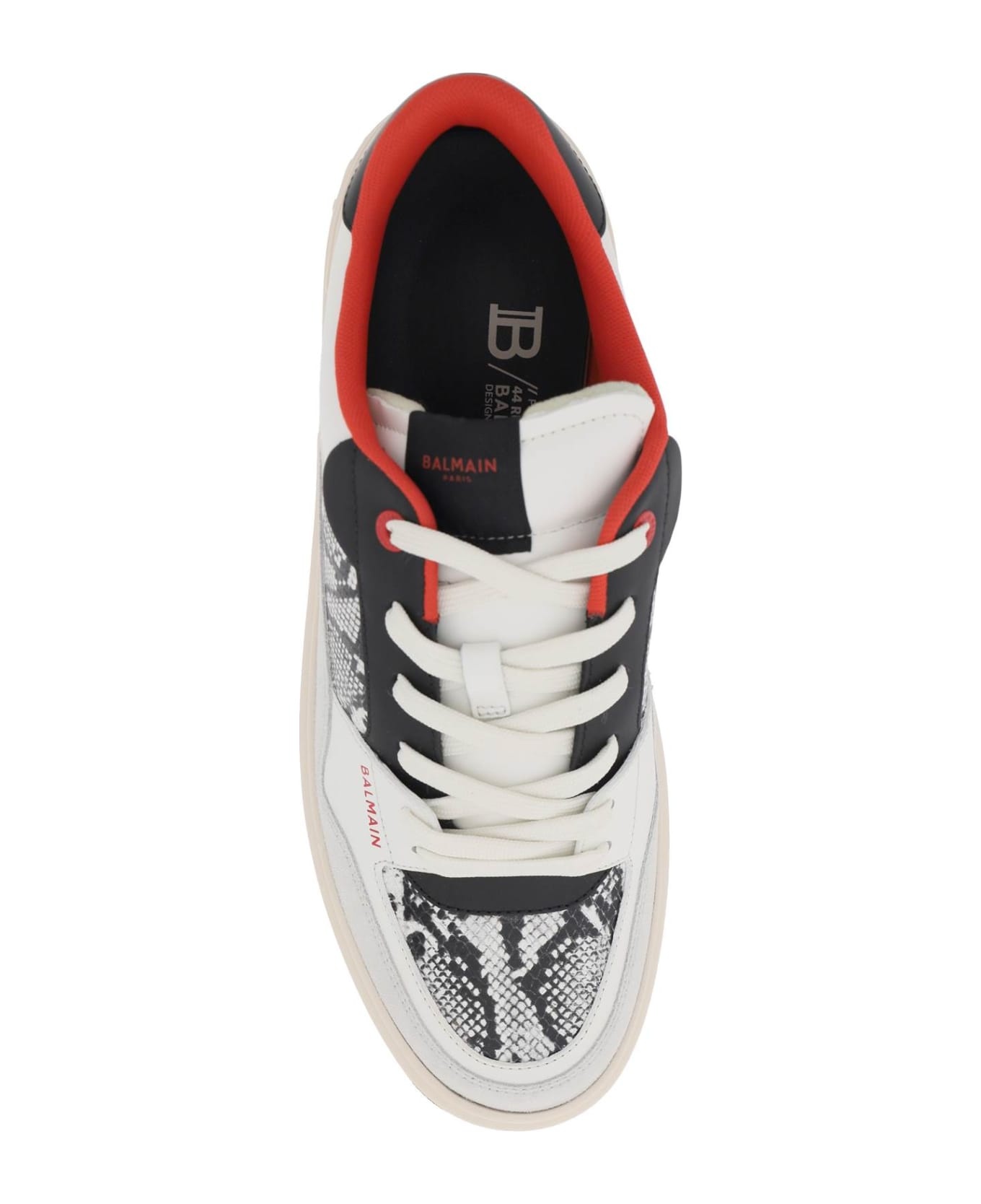 B-court Flip Sneakers In Python-effect Leather - 2
