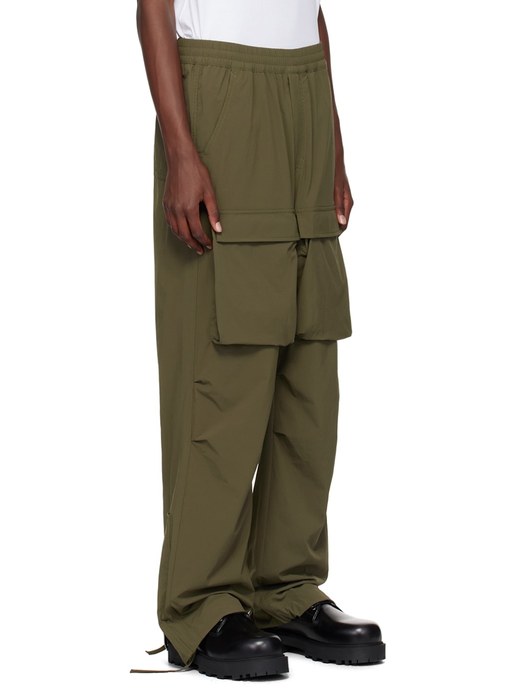Green Flap Pocket Cargo Pants - 2