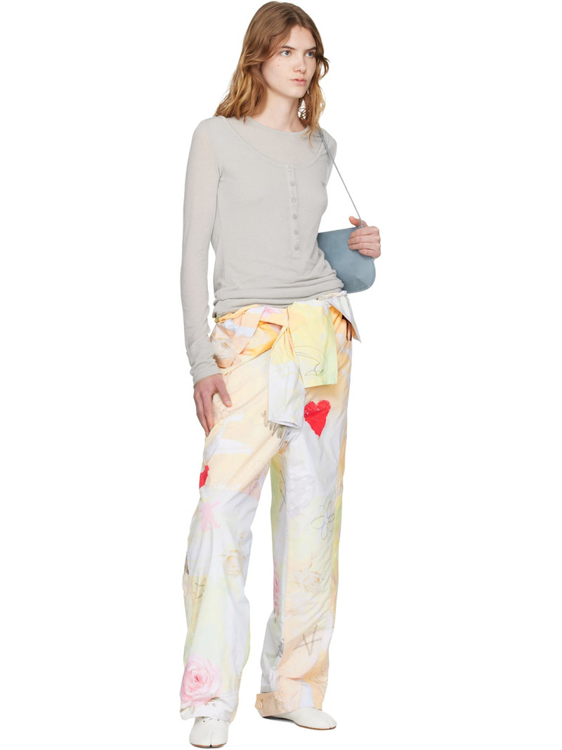 OPEN YY Gray Layered Lounge Henley outlook