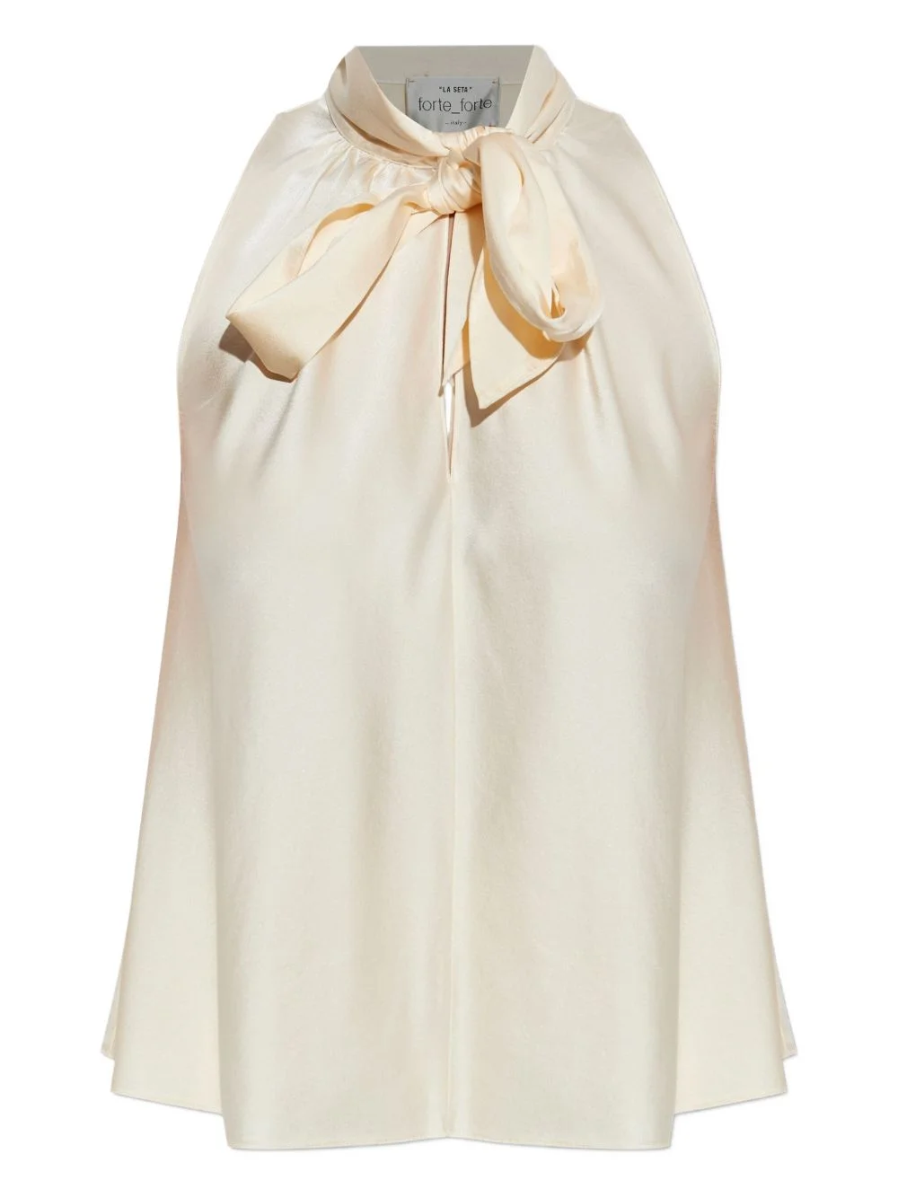 tie-neck sleeveless top - 1