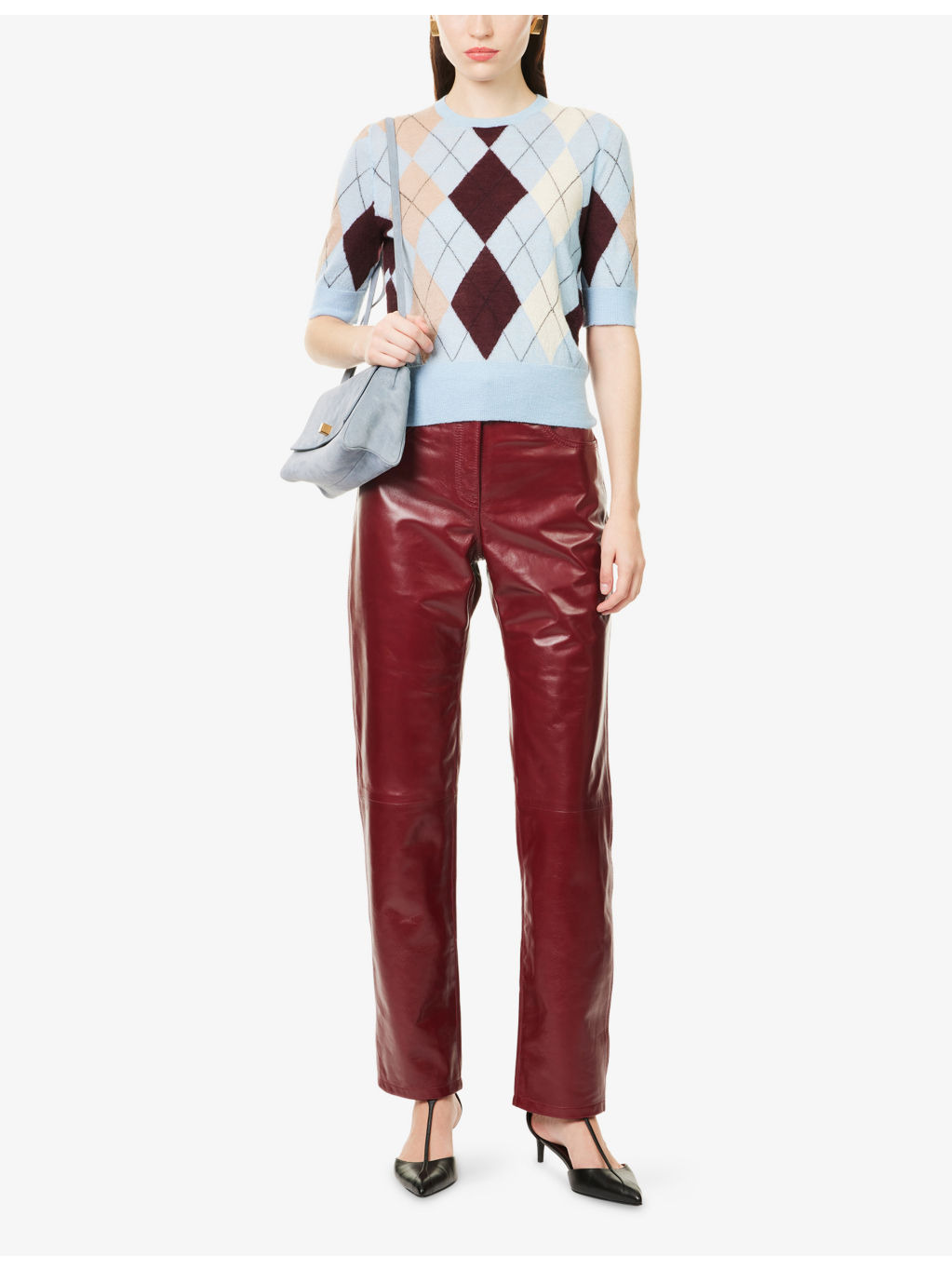 Callum Straight-Leg Leather Trousers - 2
