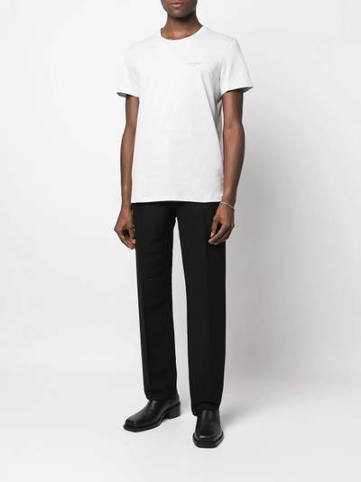 Balmain flocked-logo organic-cotton T-shirt outlook