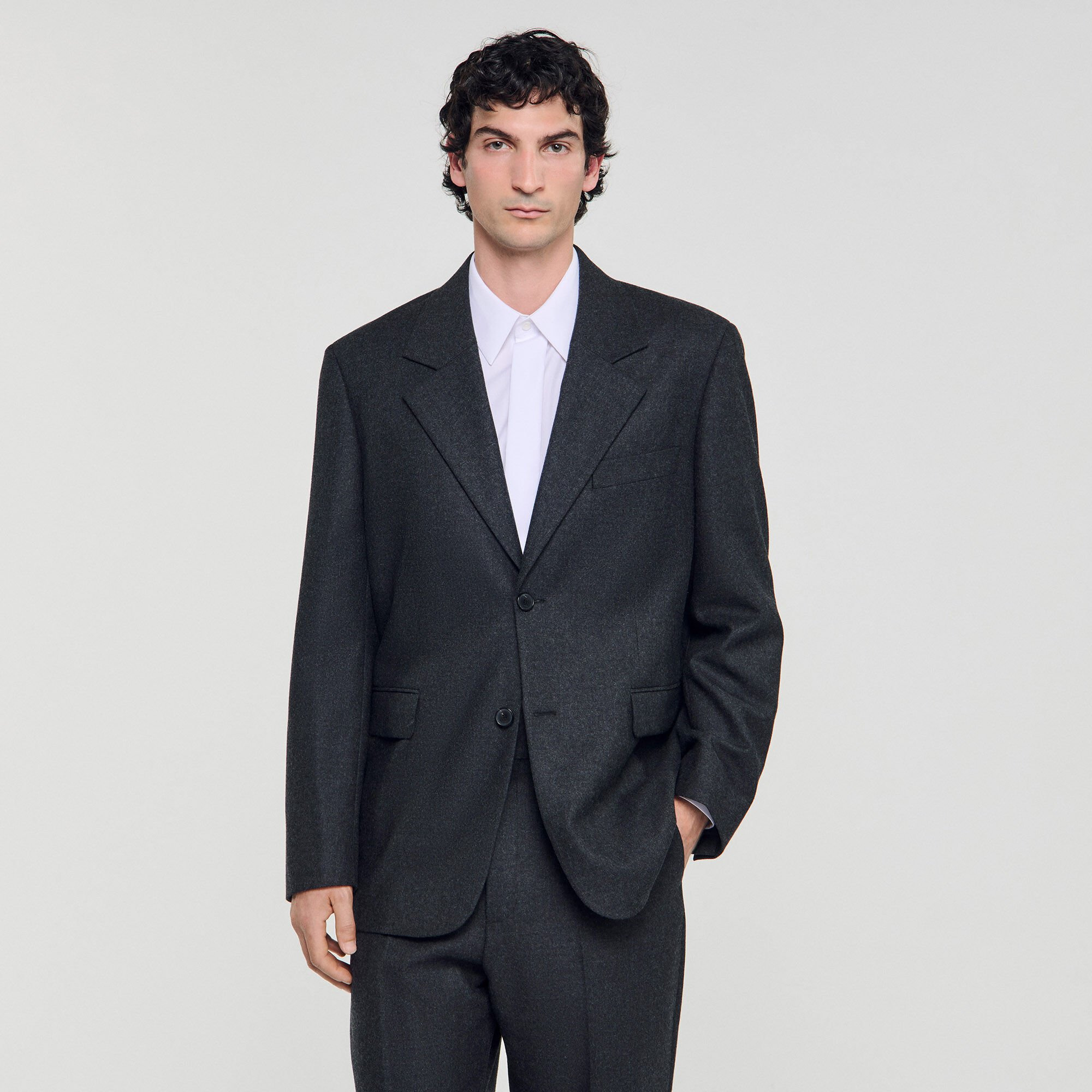 WOOL SUIT JACKET - 4