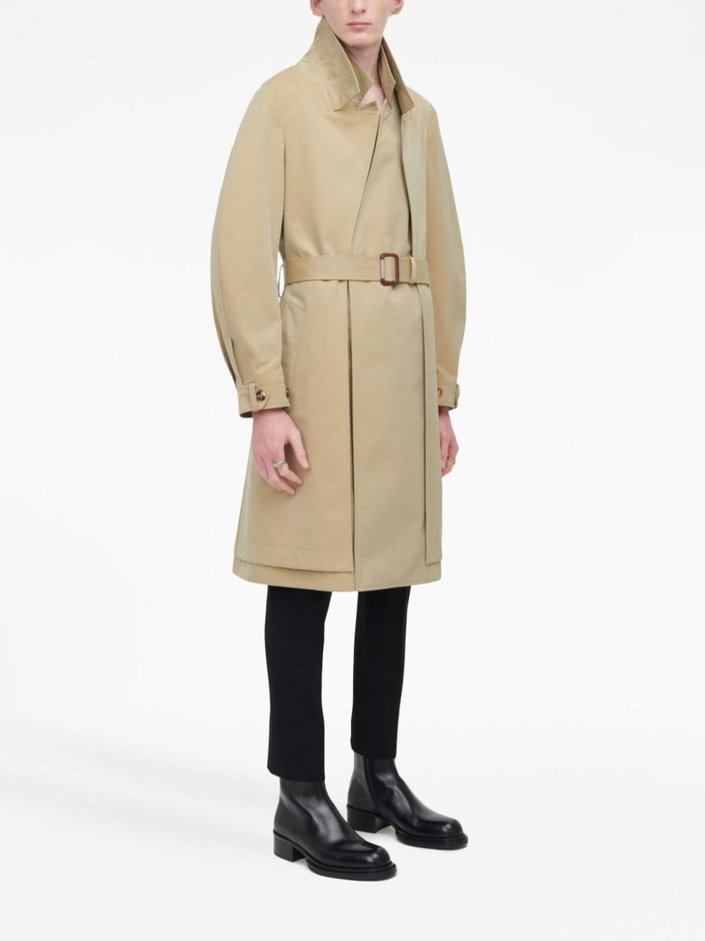 reconstructed layered trench coat - 3