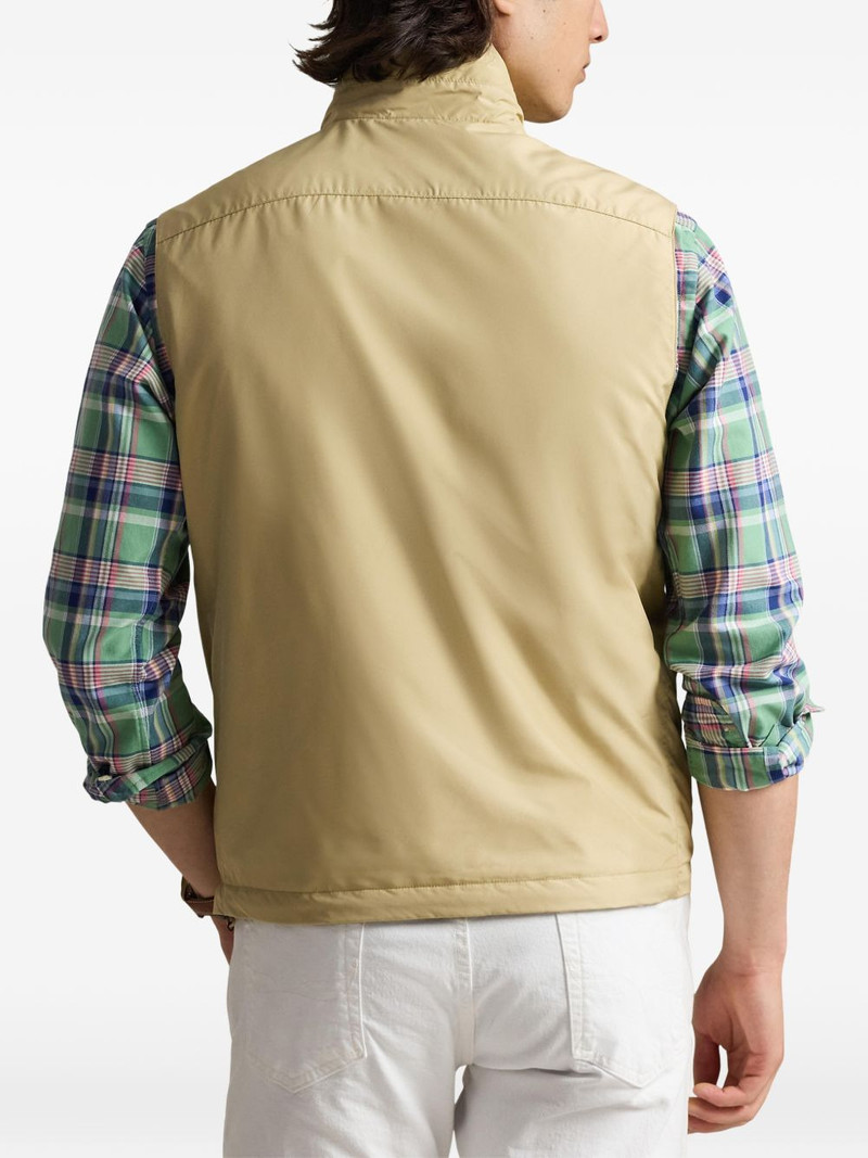 zip-up mock-neck gilet 4