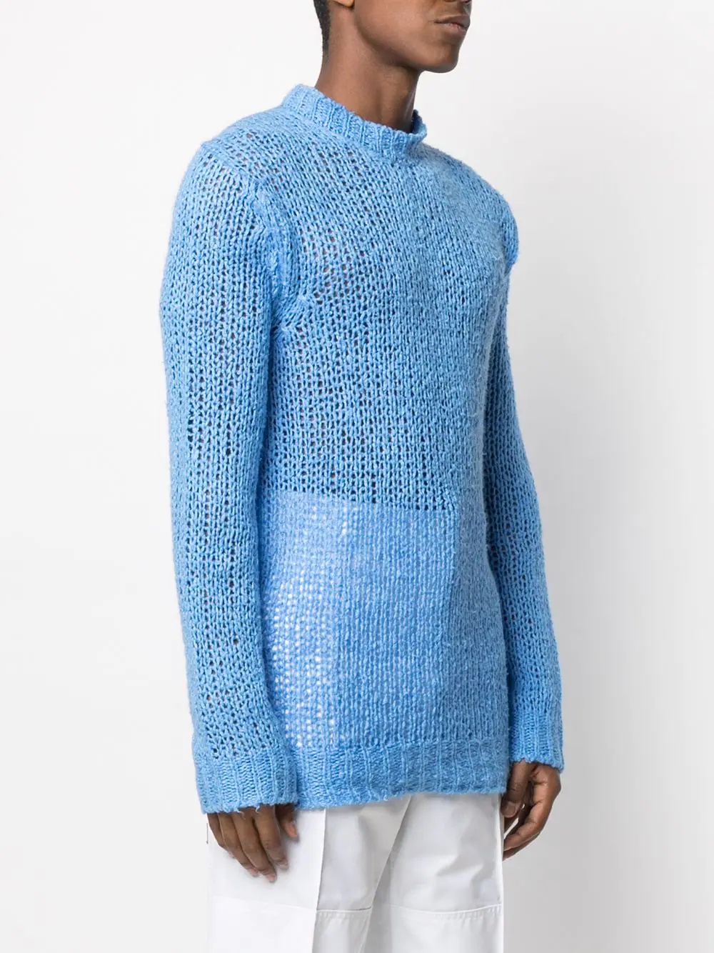 relaxed-fit knitted jumper - 3