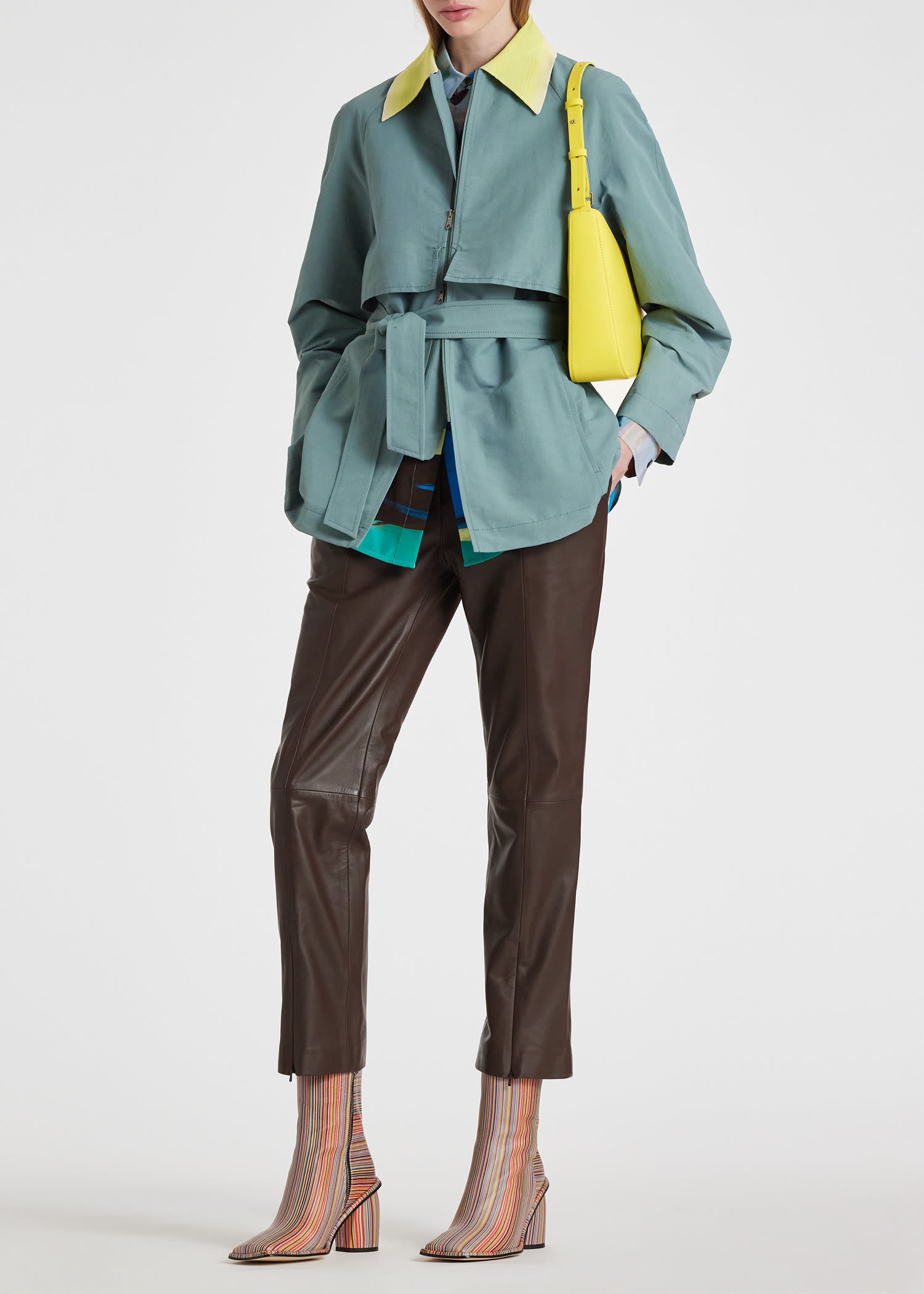 Linen-Blend Short Coat - 8