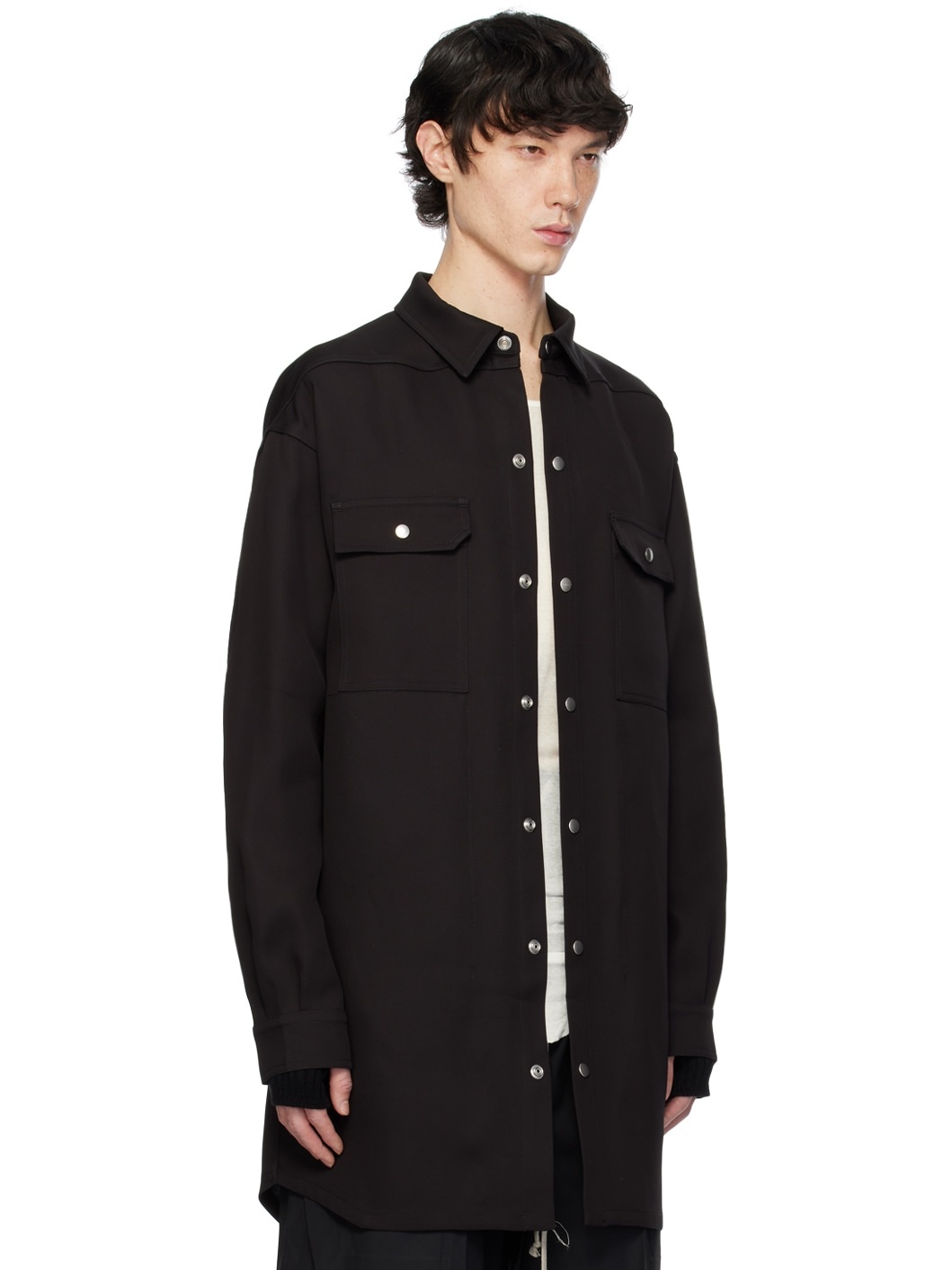Black Press-Stud Shirt - 2