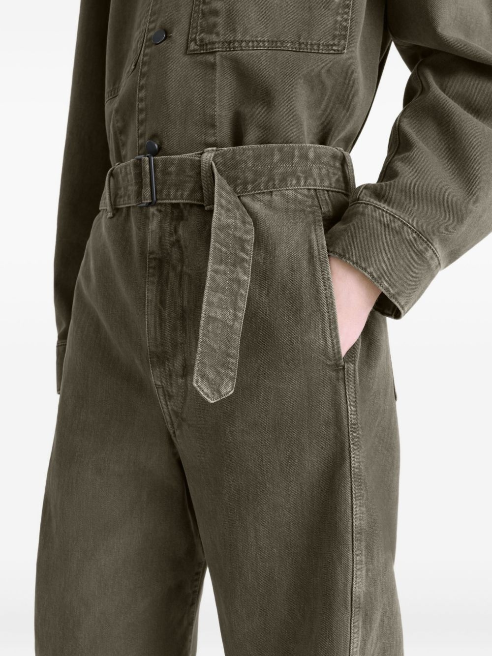 twisted belted trousers - 4