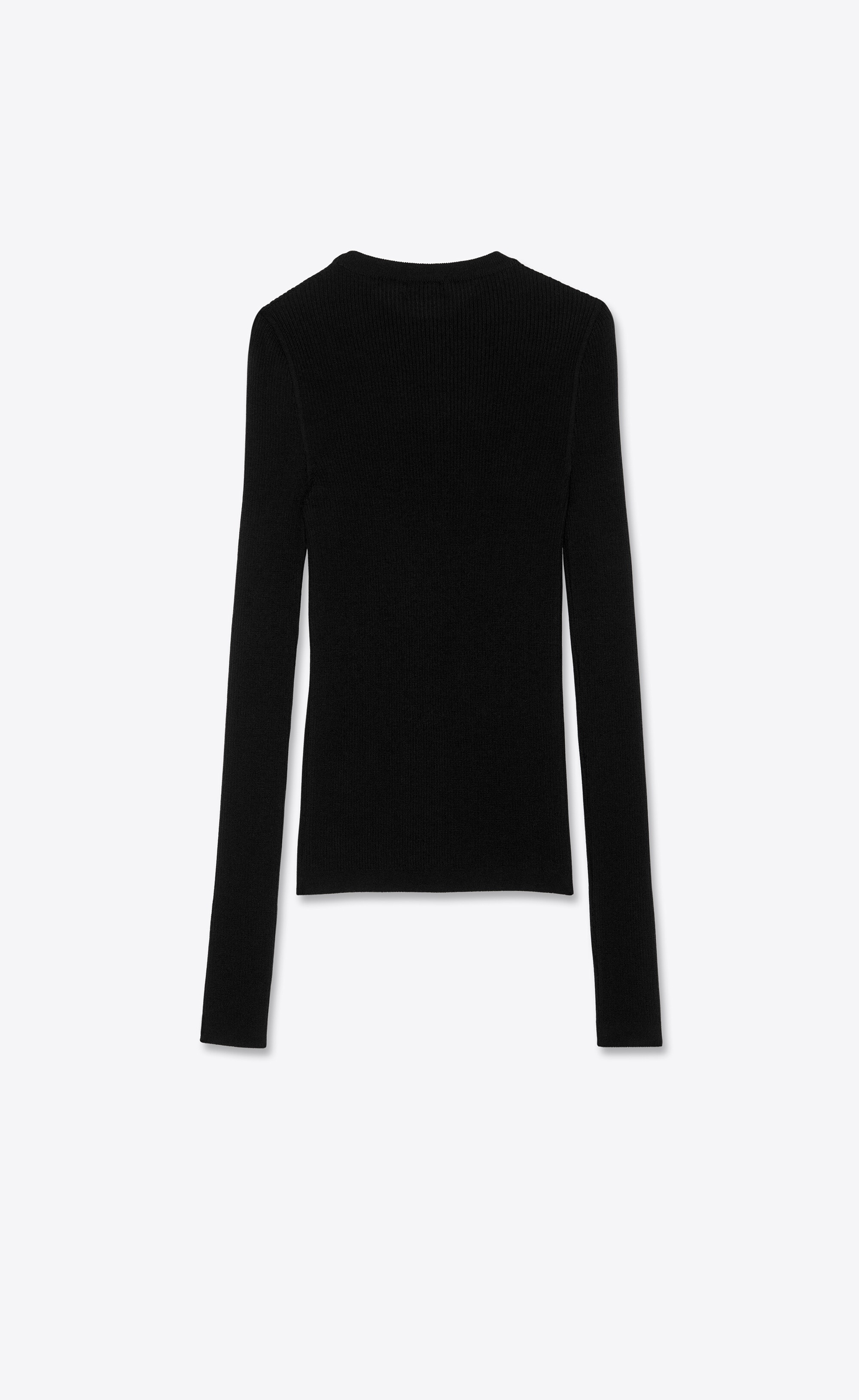 ribbed sweater in cashmere, wool and silk - 2