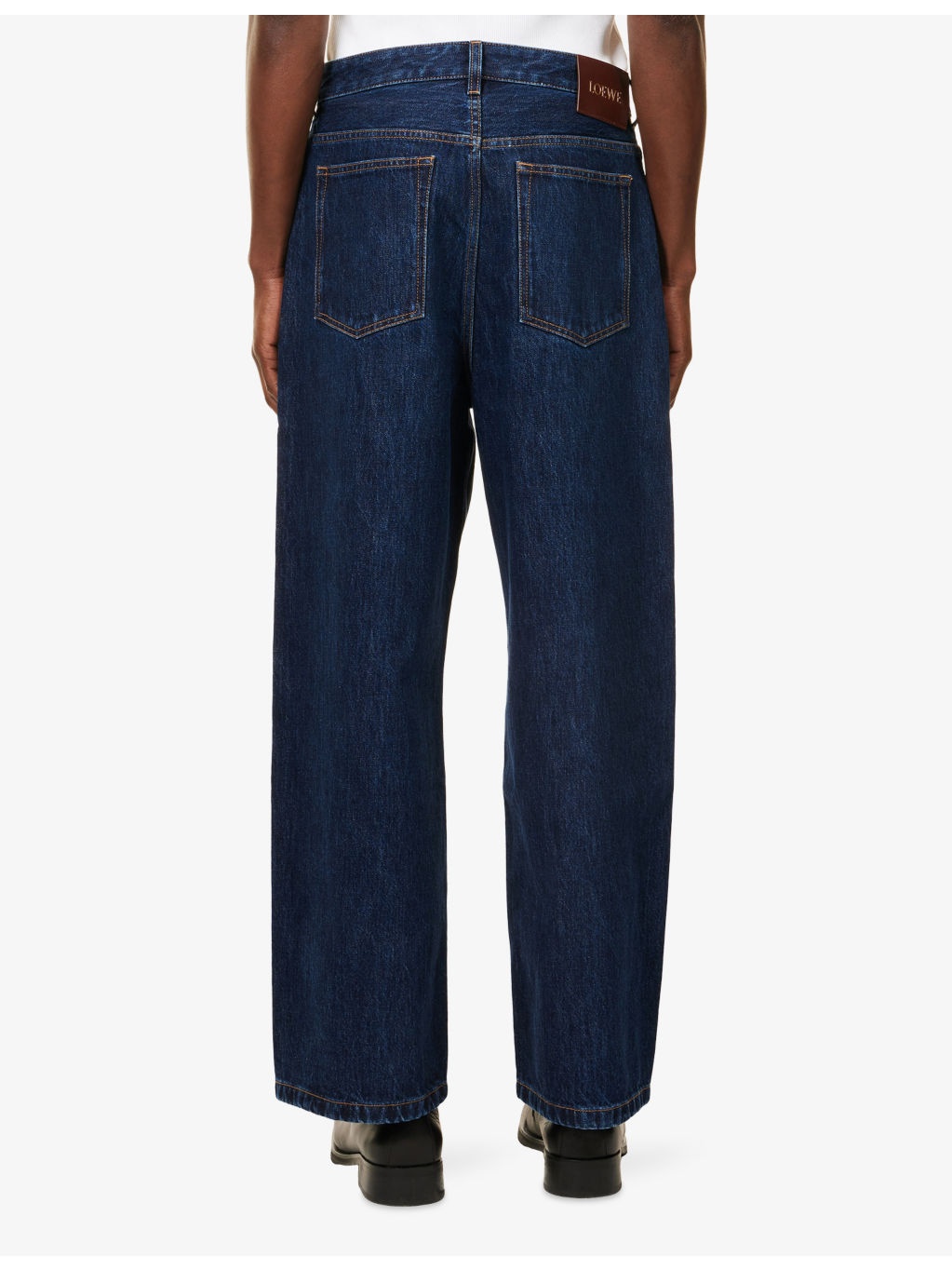 Relaxed-Fit Wide-Leg Denim Jeans - 4