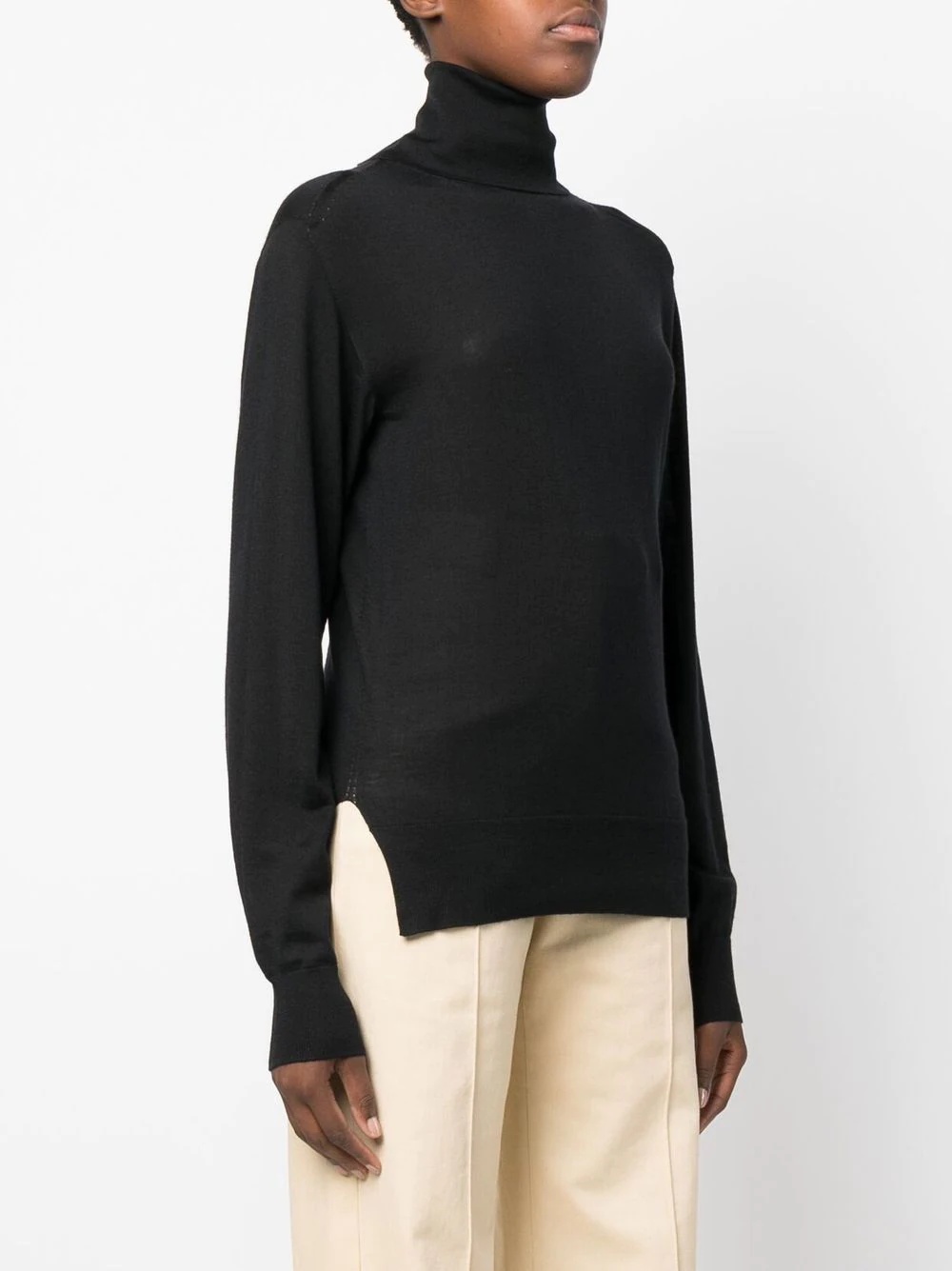 roll-neck wool jumper - 5