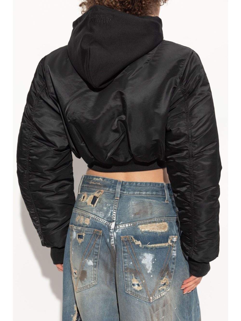 cropped bomber jacket - 4