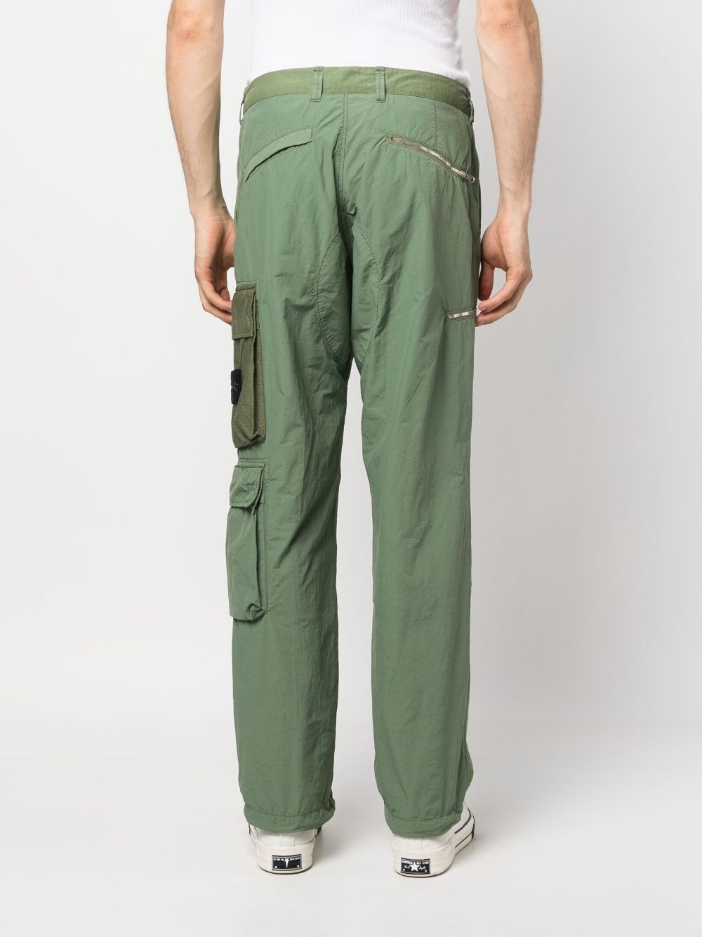 straight-leg cargo trousers - 4
