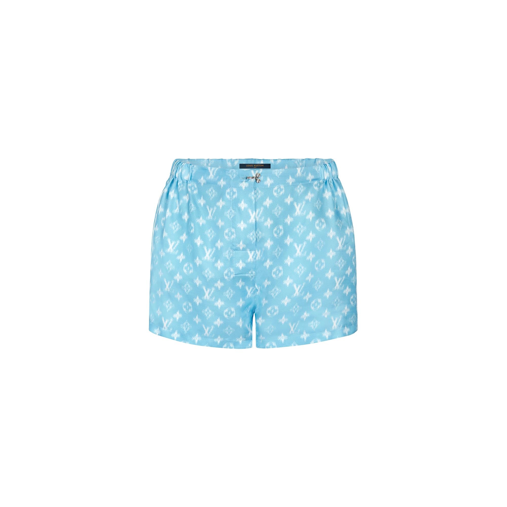 Blurry Monogram Pyjama-style Shorts - 1