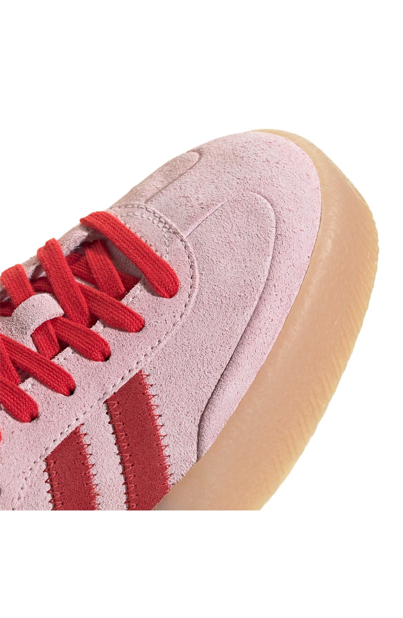 adidas Sambae Sneaker in Clear Pink/scarlet/Gum 3 at Nordstrom - 8