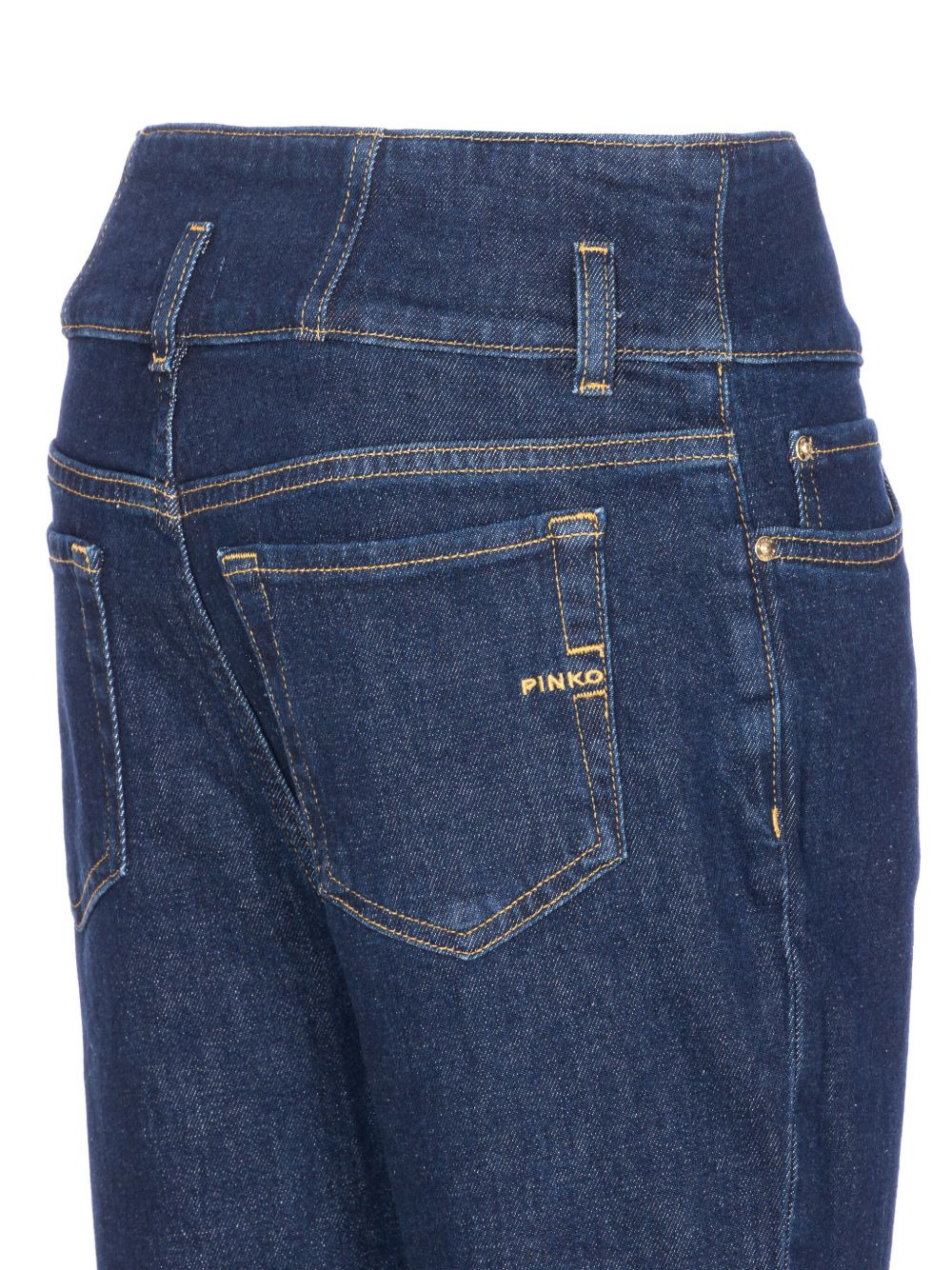 high-waisted button jeans - 3