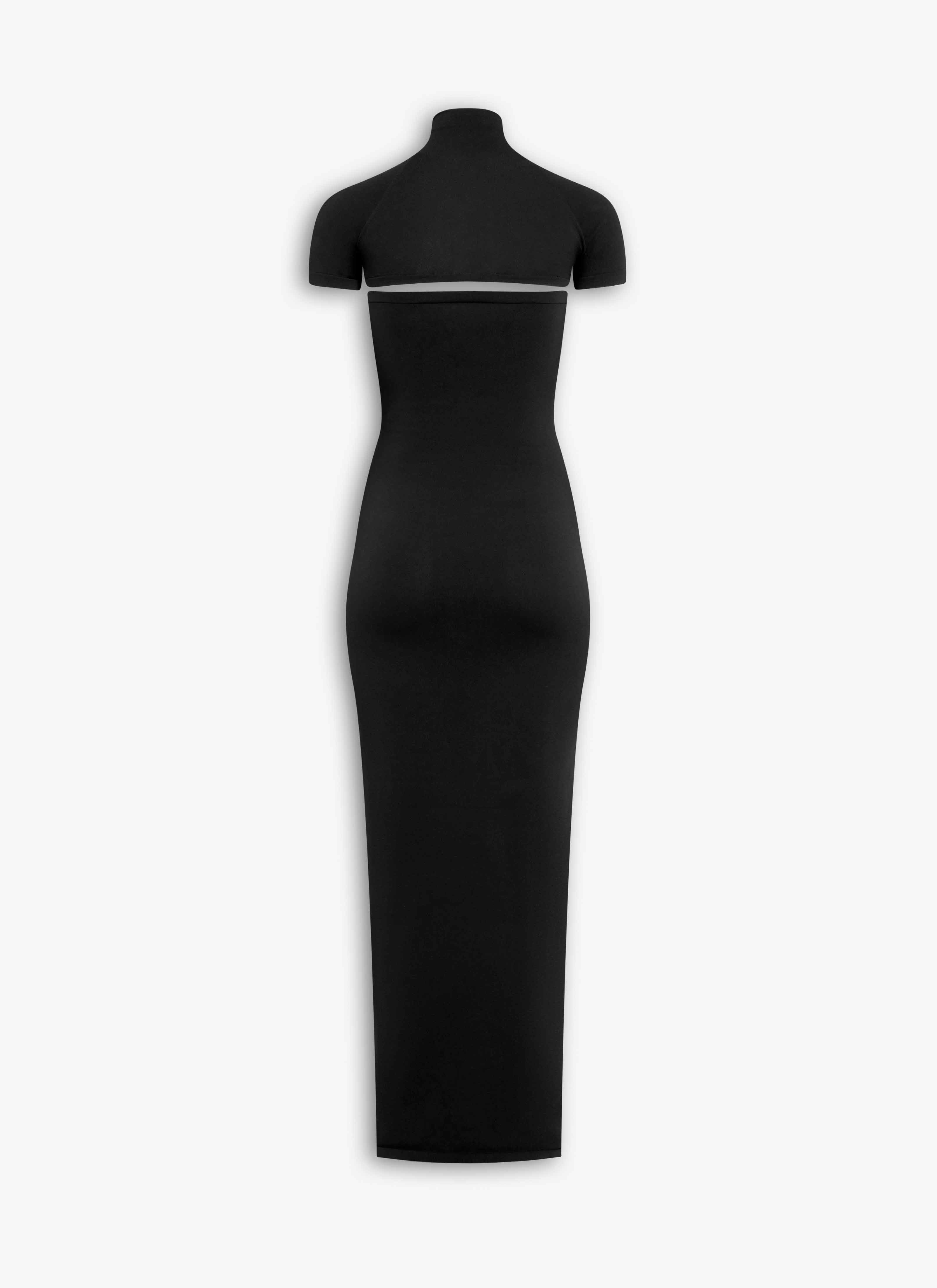 SECOND-SKIN KNIT CUT-OUT DRESS - 4